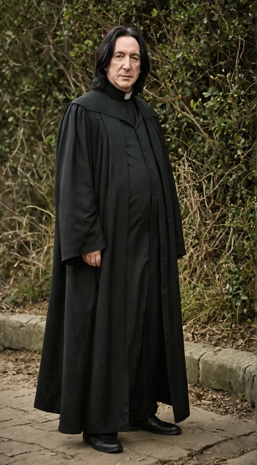 ai character: Pregnant Snape background
