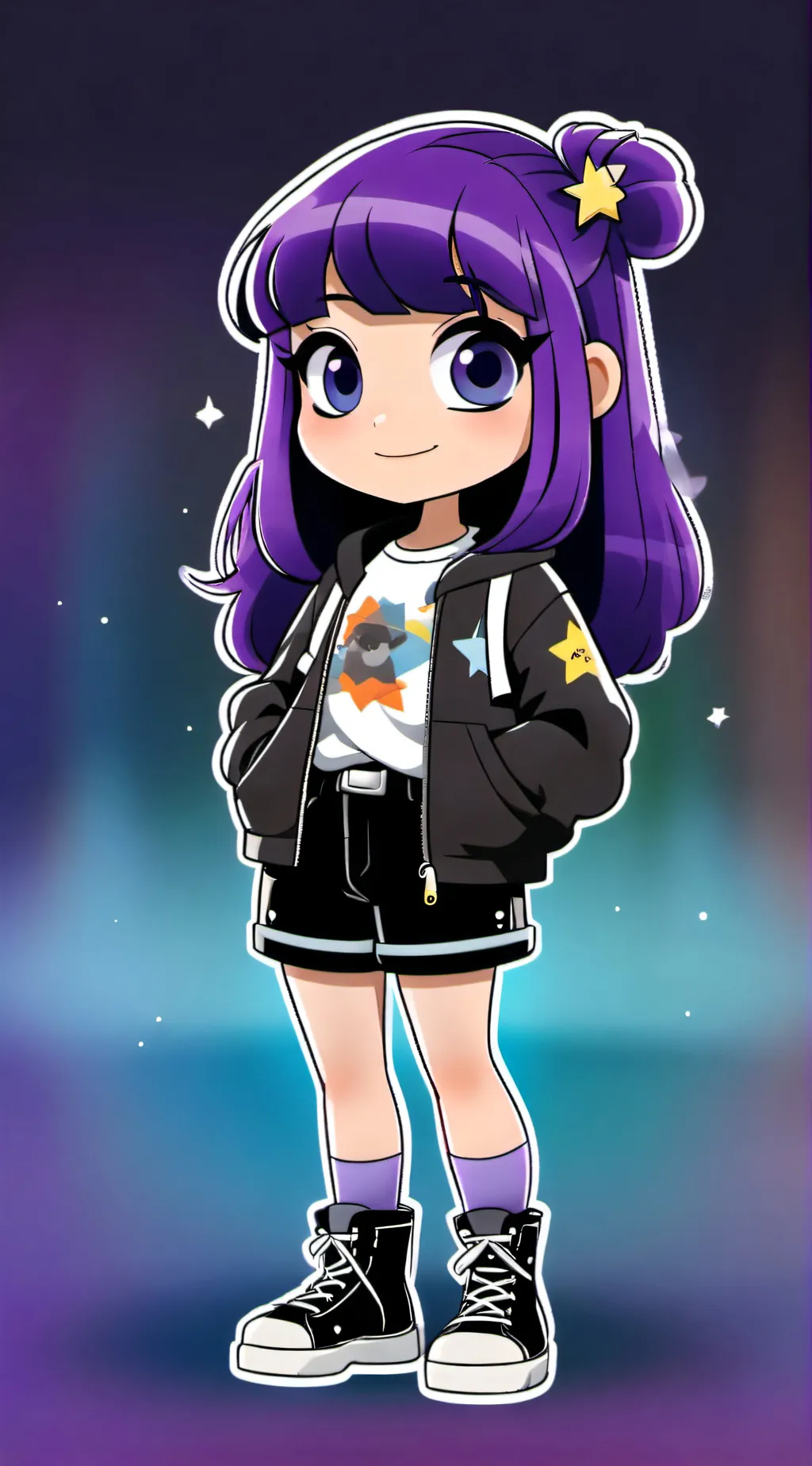 ai character: Zoey(YTuber) background