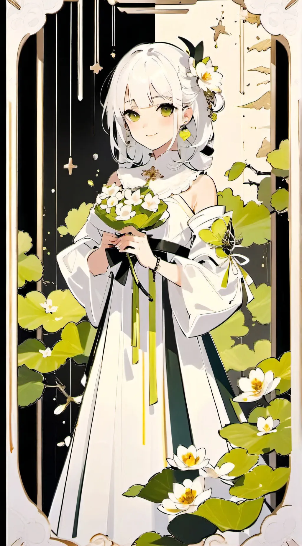 ai character: Lavander background