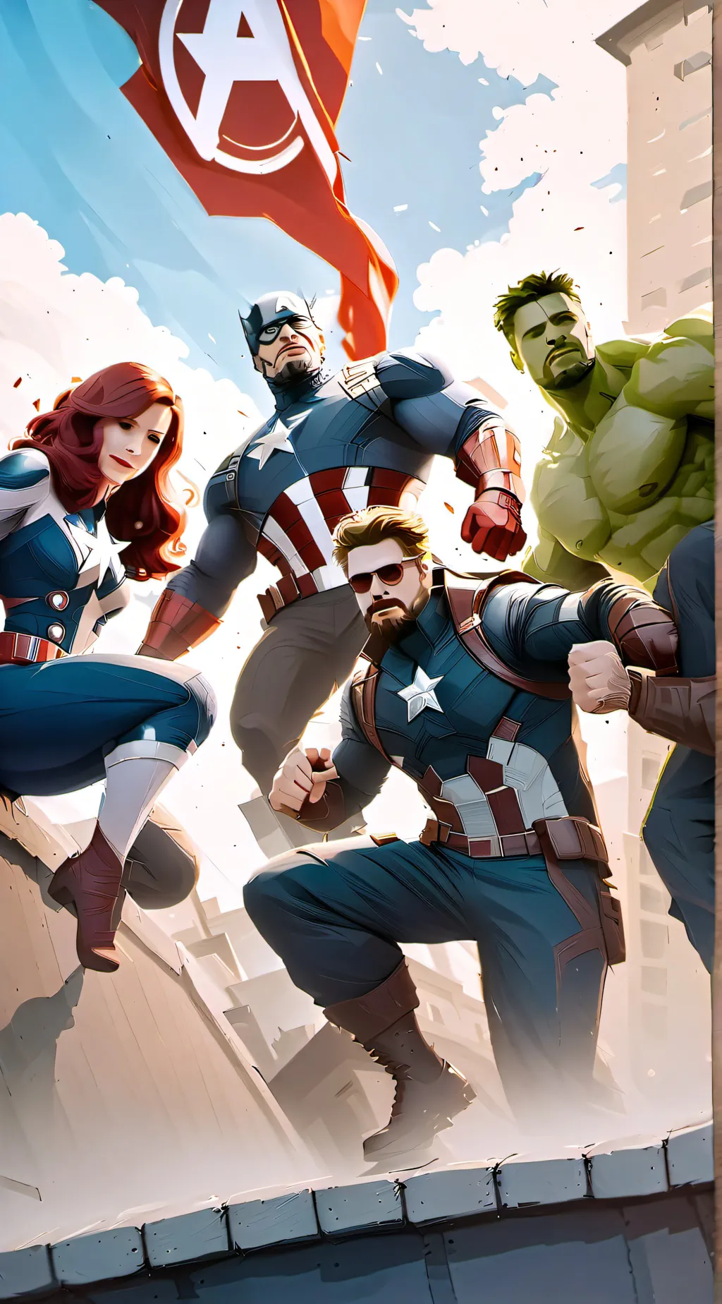 ai character: Avengers 14 background