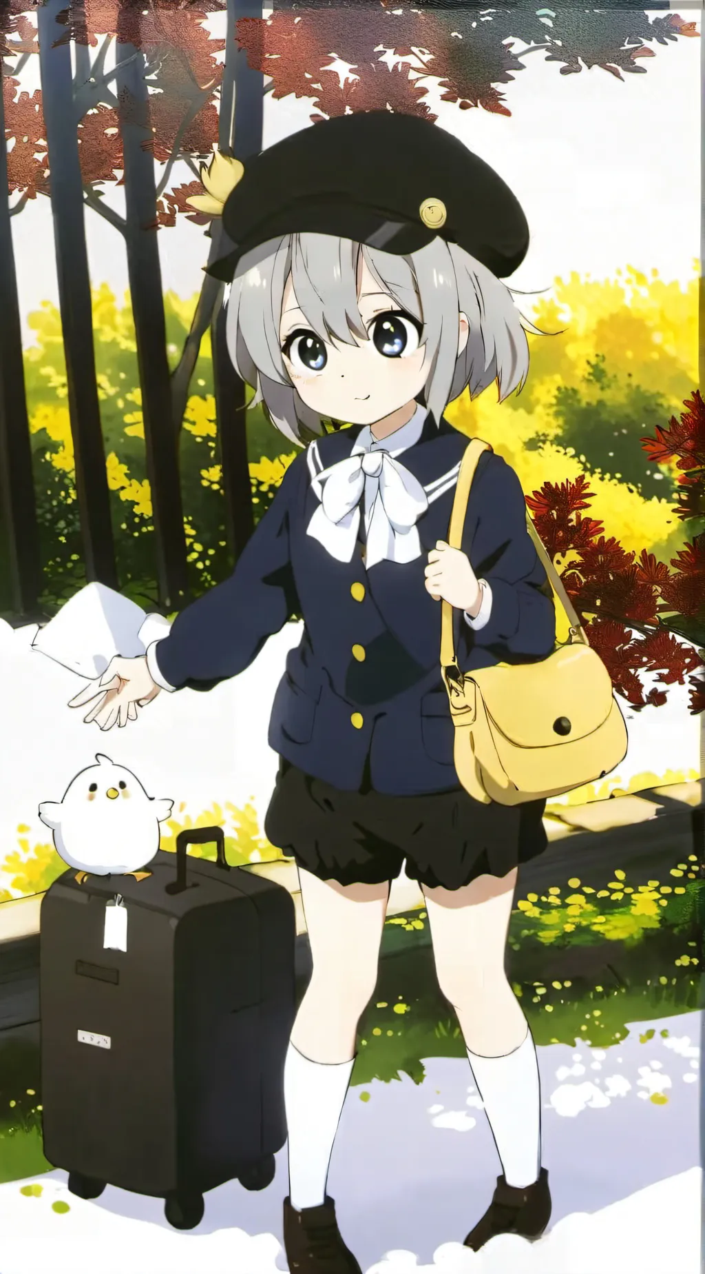 ai character: kny school  background