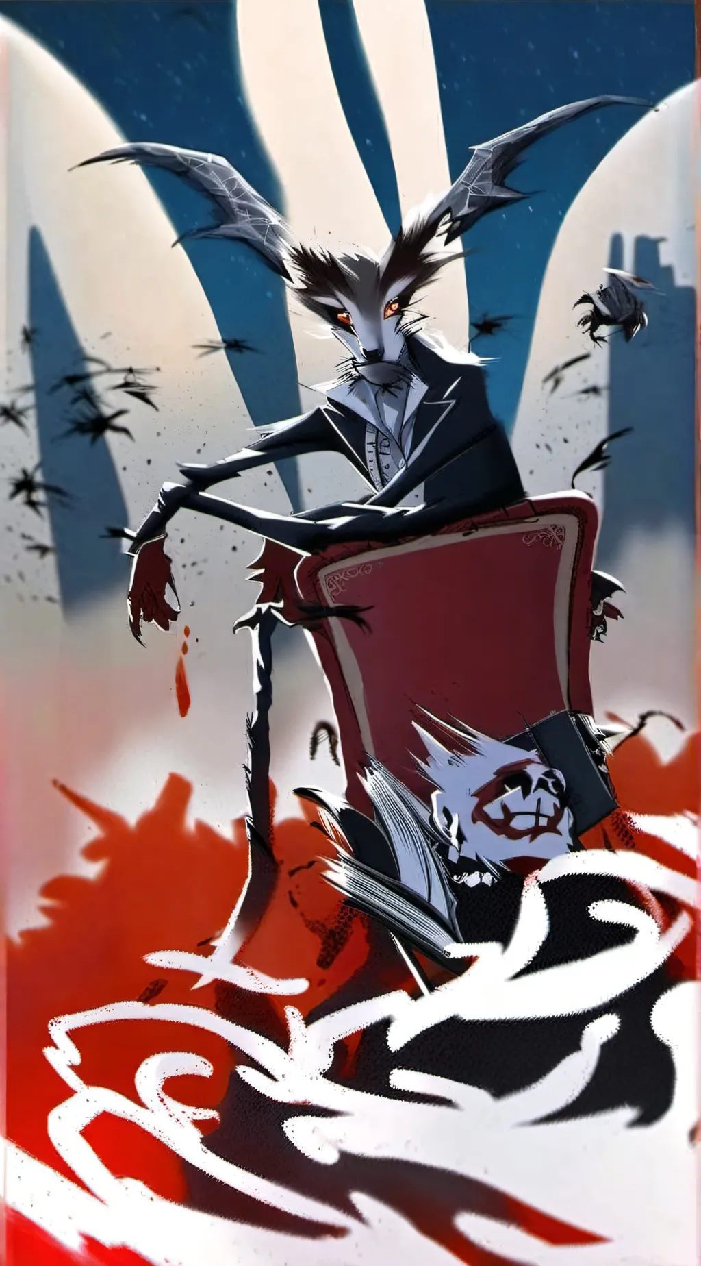 ai character: Hazbin hotel background