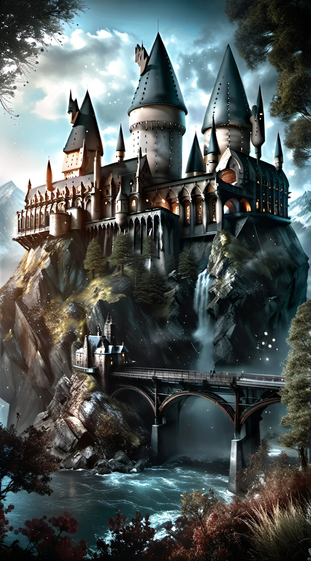 ai character: Hogwarts again❤ background