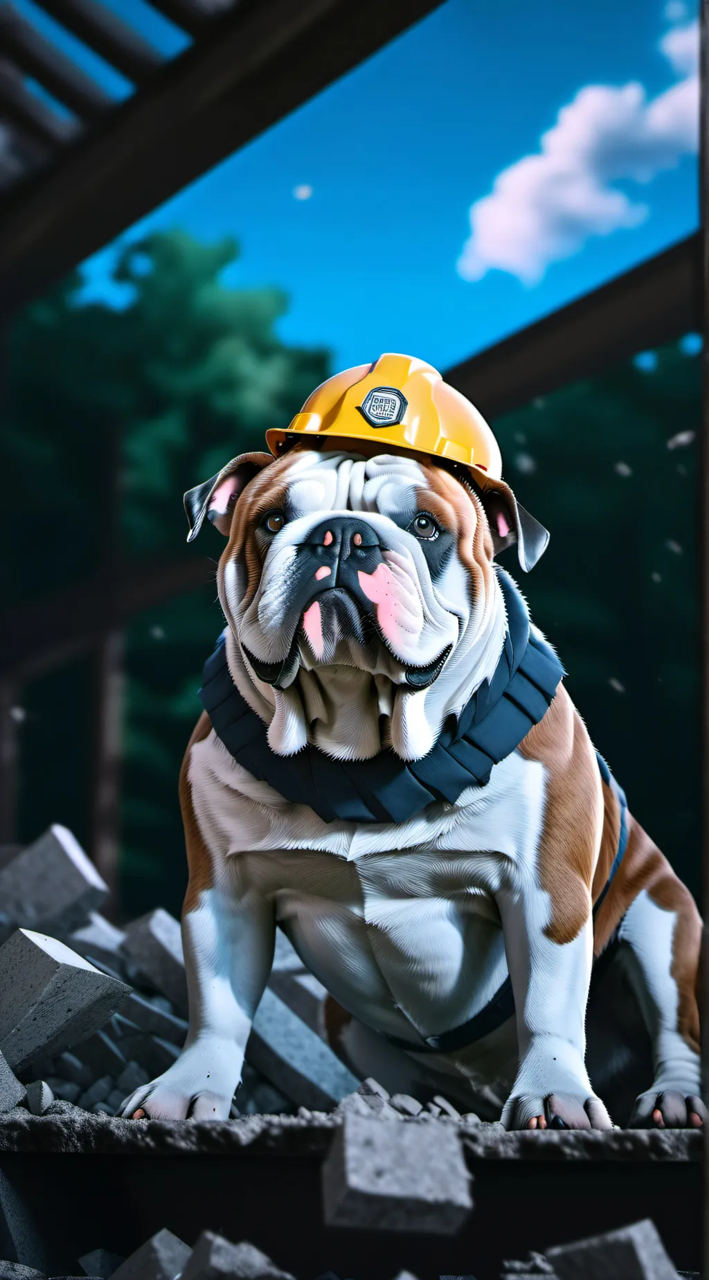ai character: Rubble background