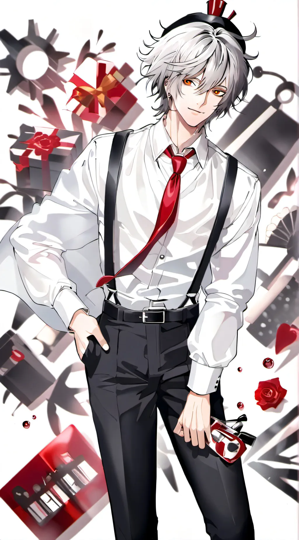ai character: Beetlejuice  background