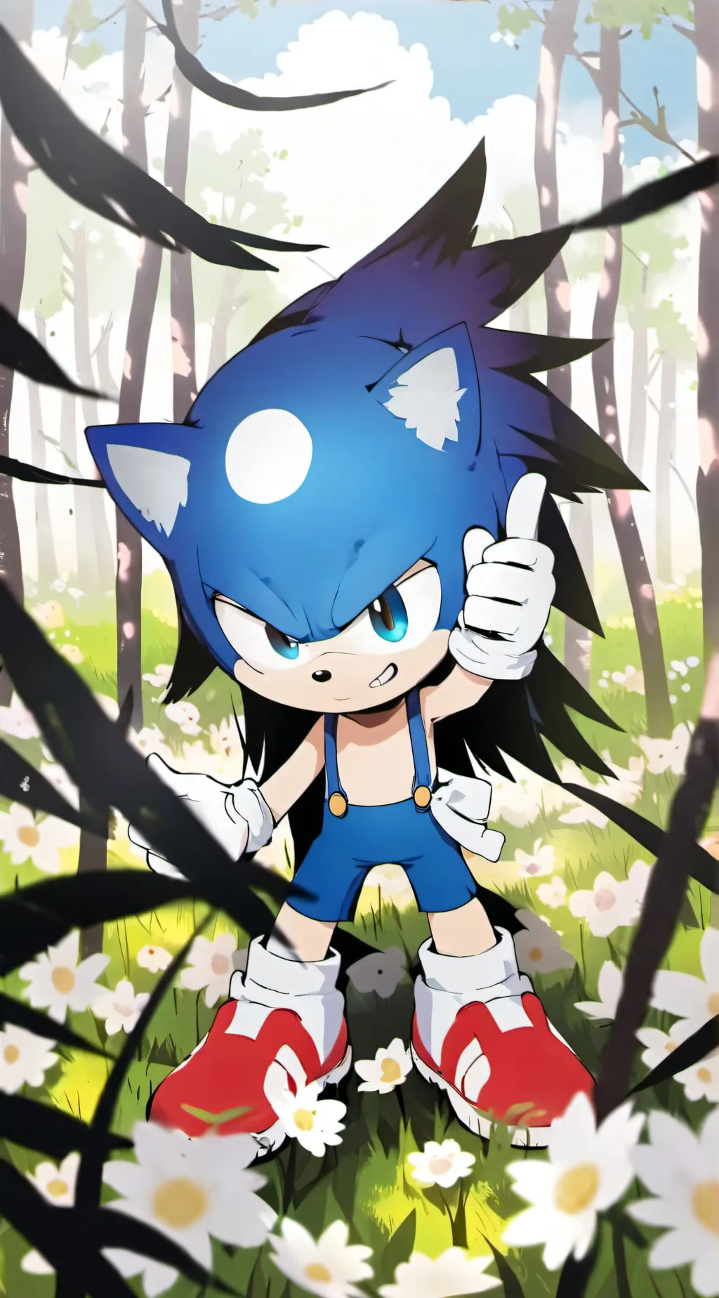 ai character: Sonic background