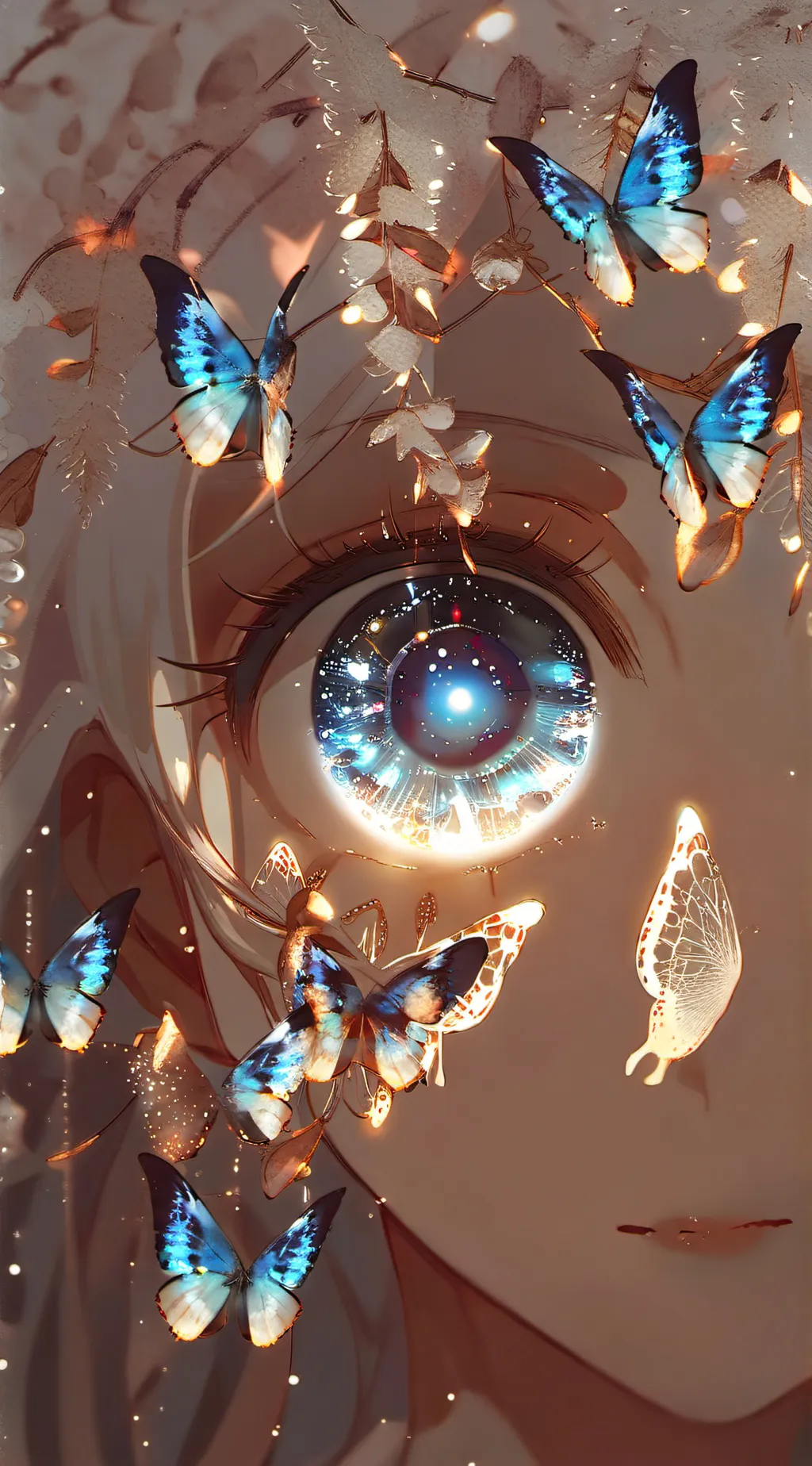 ai character: All watching eye background