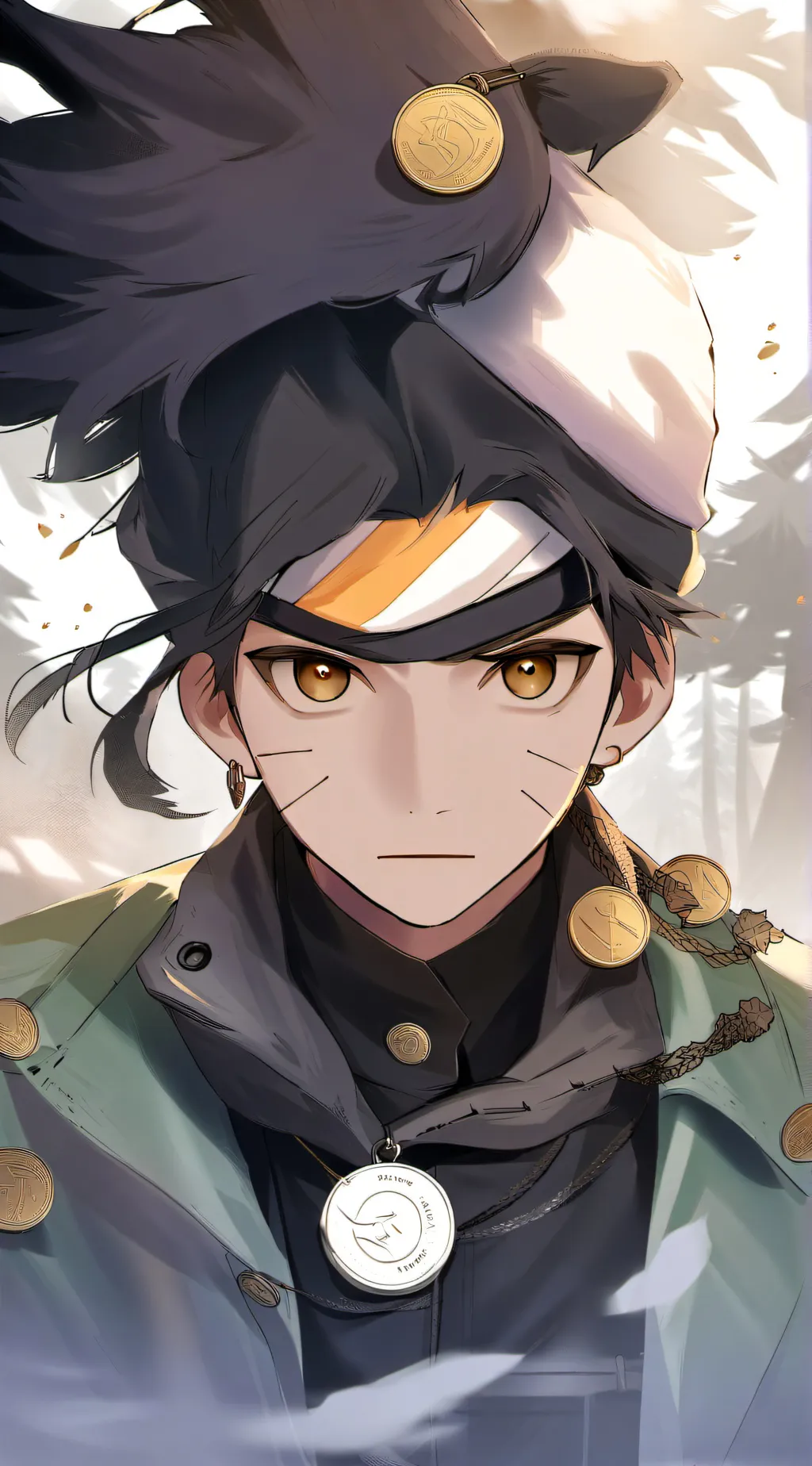 ai character: coiny background