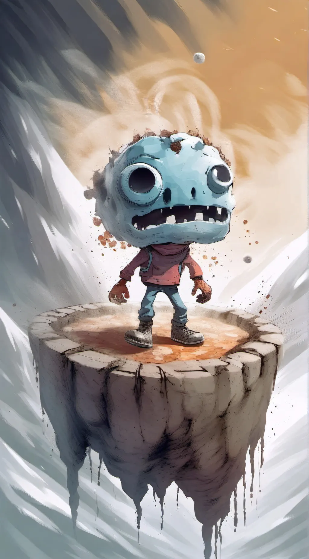 ai character: quartz background