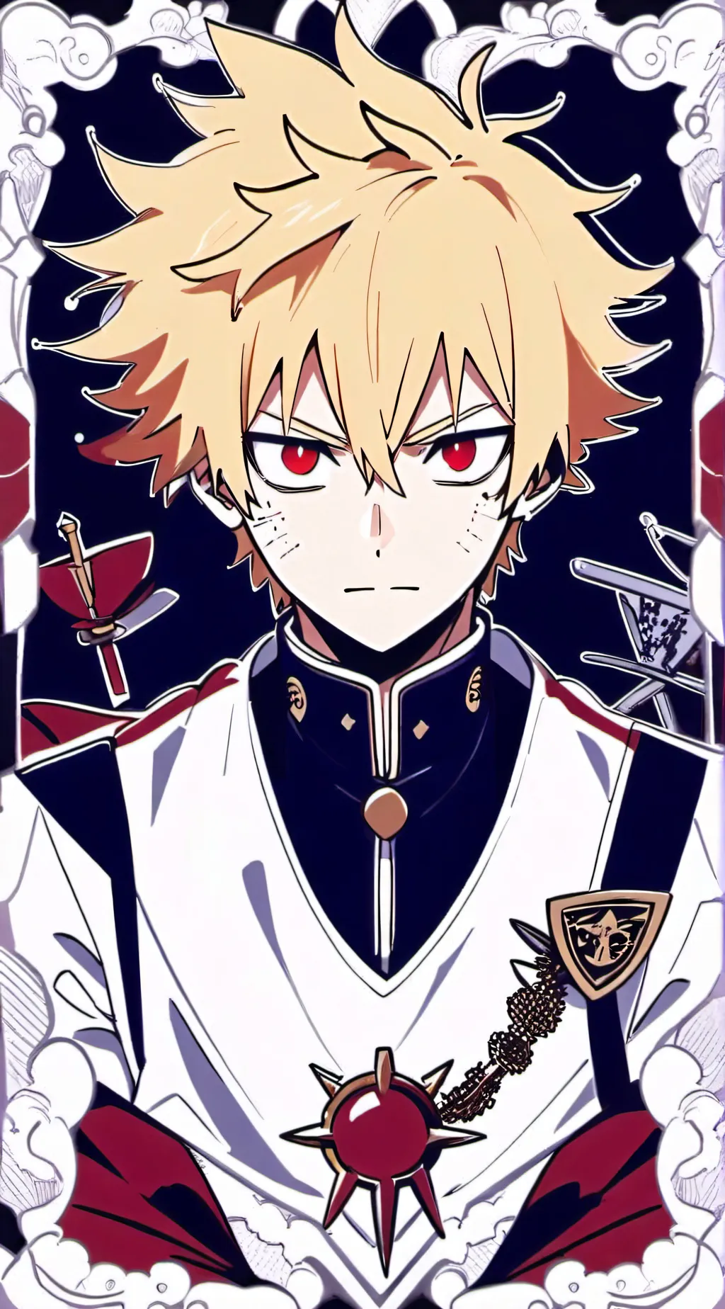 ai character: MHA✨✨💀 background