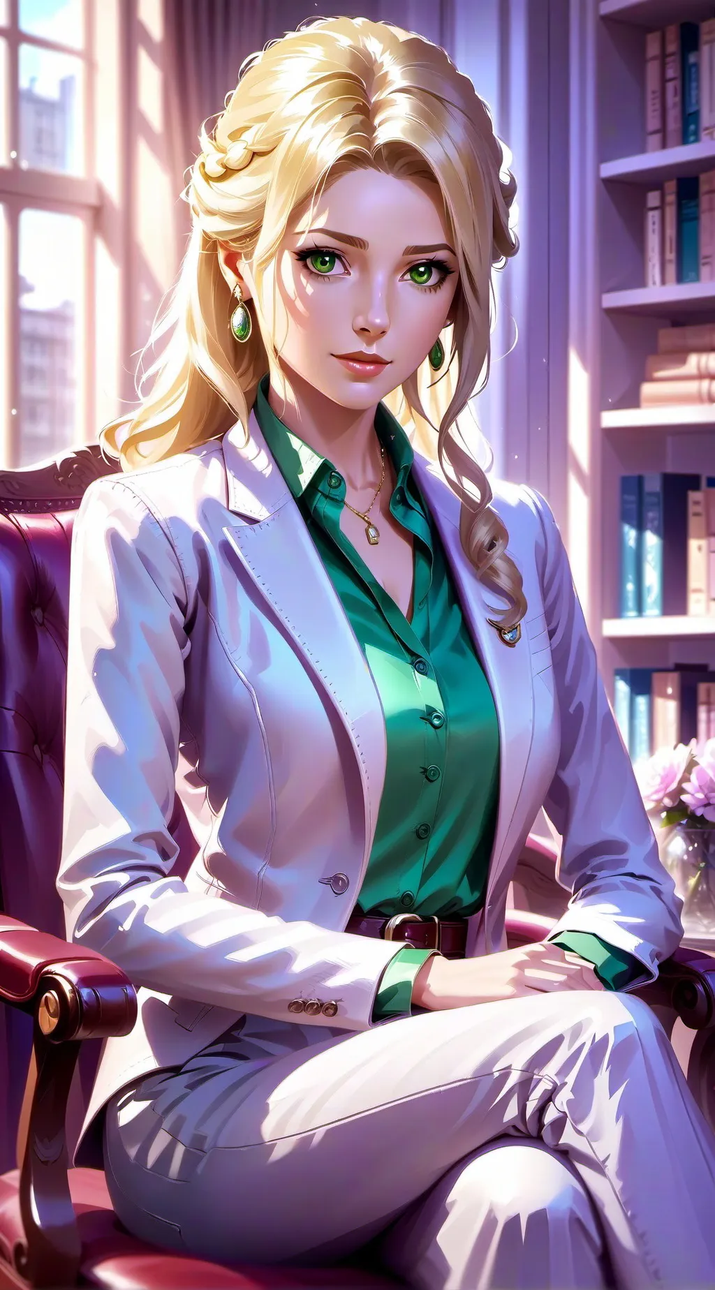 ai character: Jessica Teer background