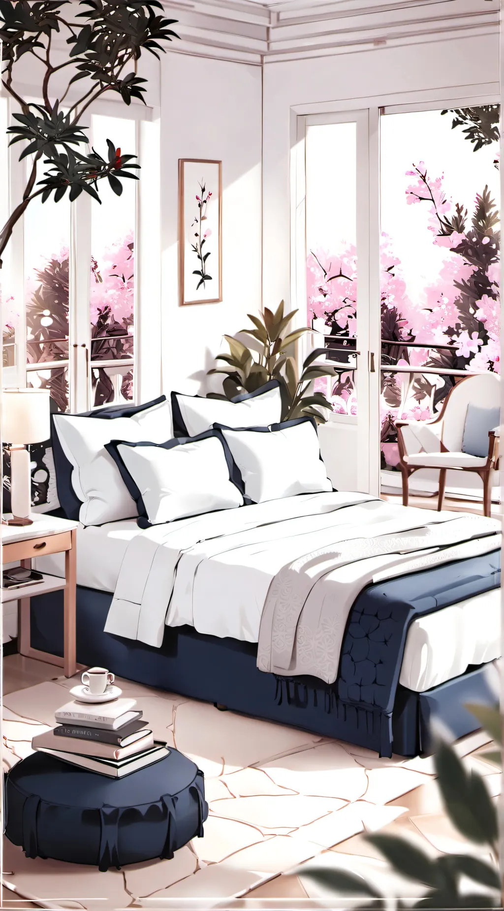ai character: Mha sleepover  background