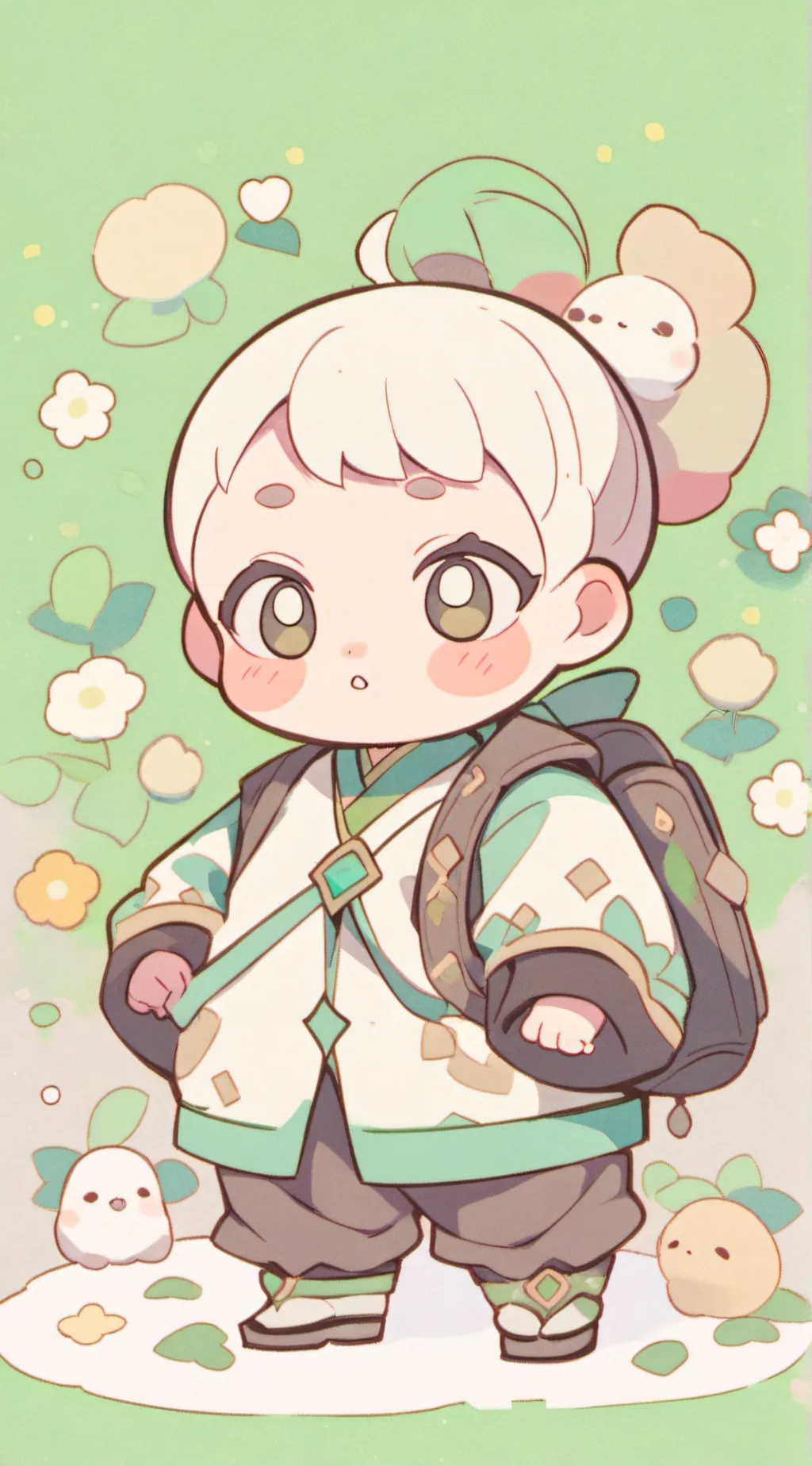ai character: chubby  background