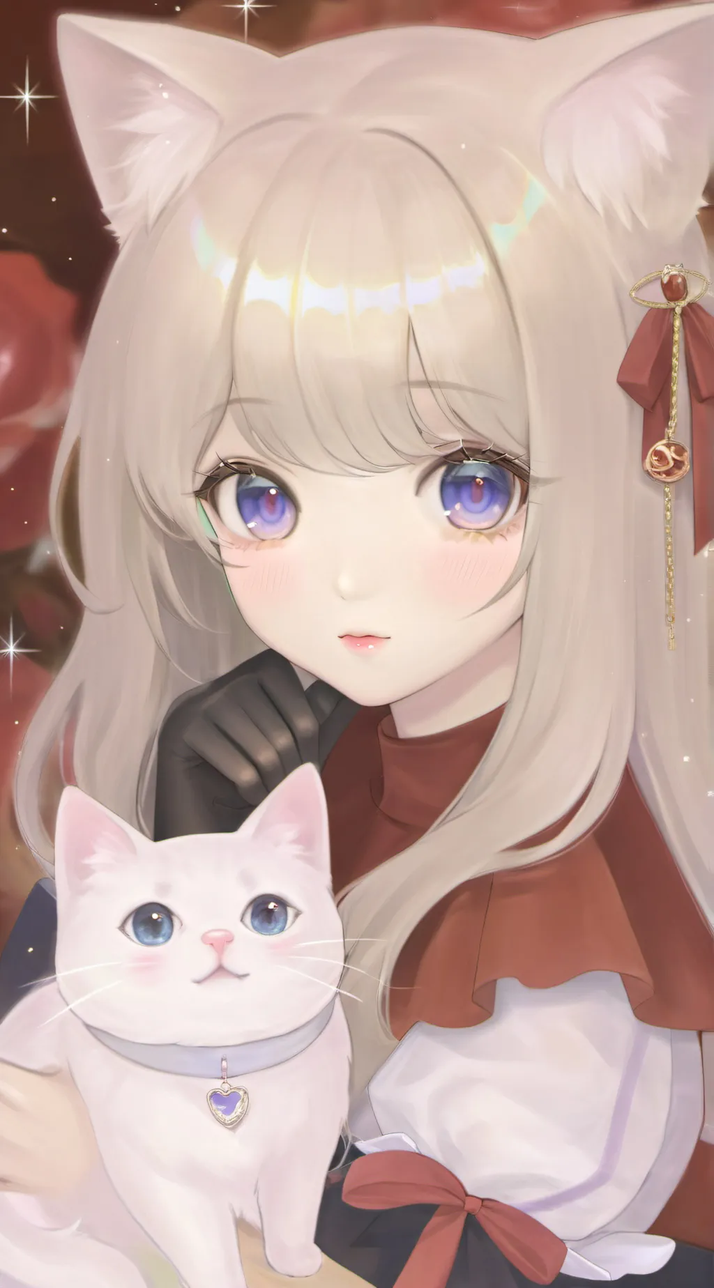 ai character: Cute anime girl background