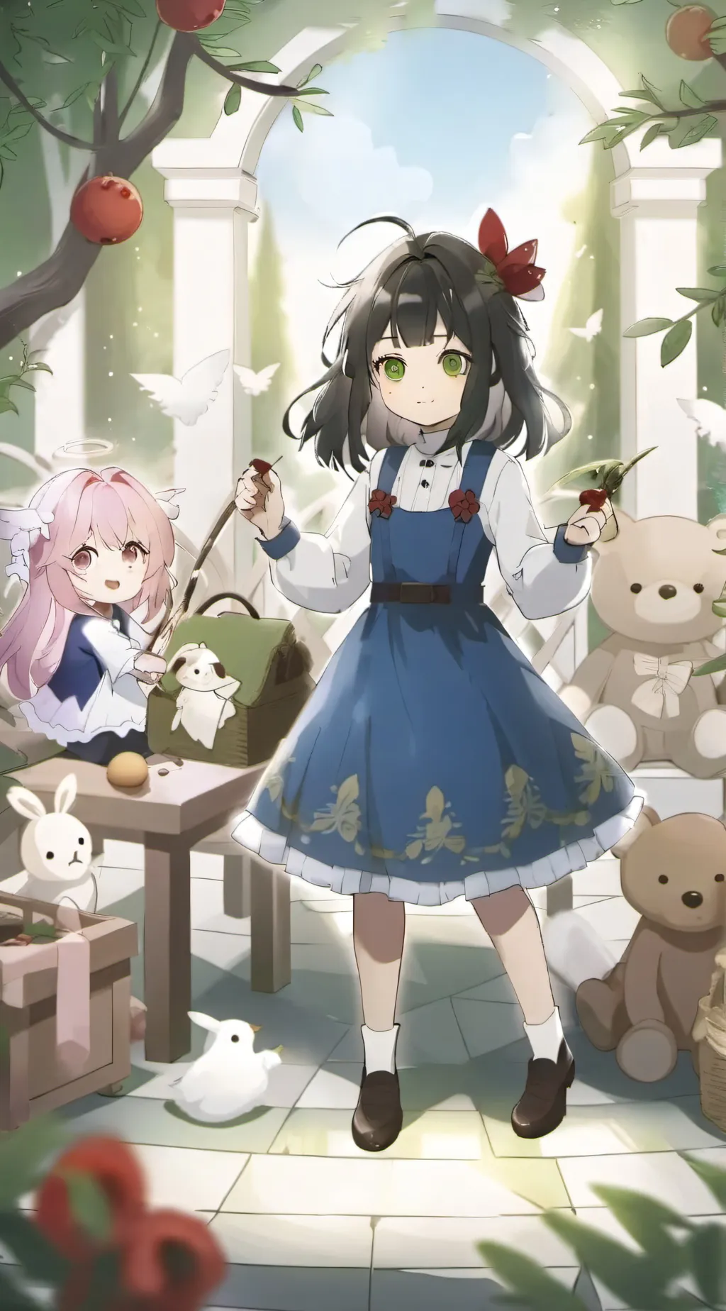 ai character: Lab background