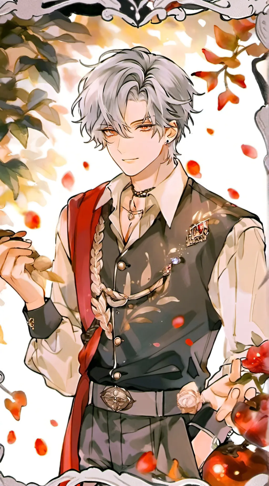 ai character: Adrien  background