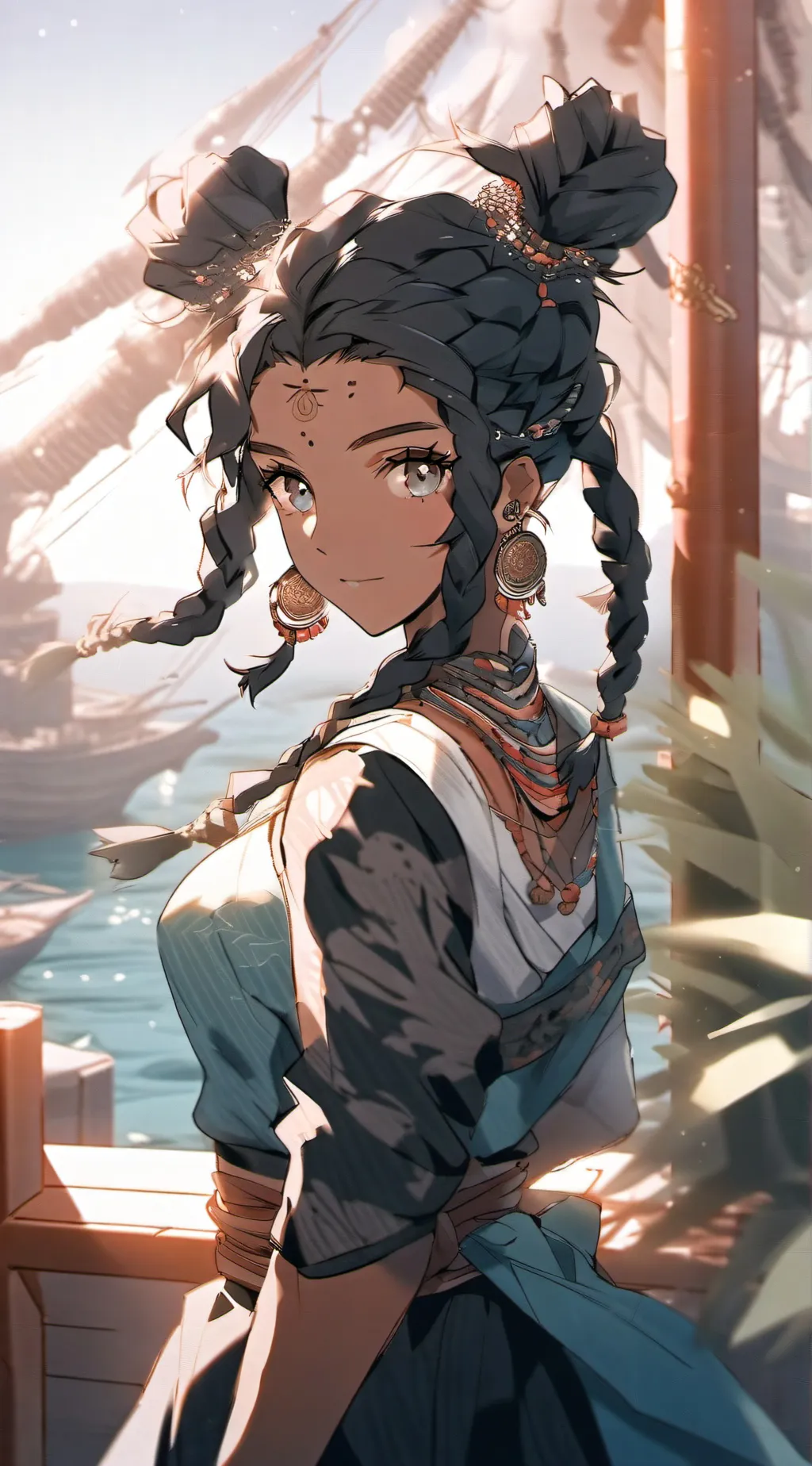 ai character: Melika background