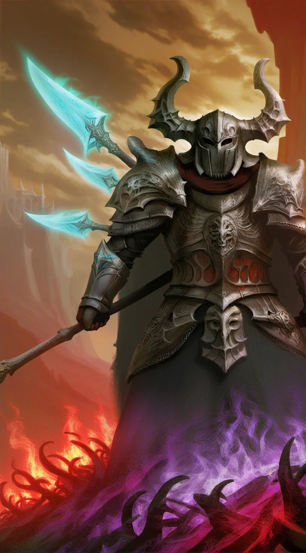 ai character: Death background