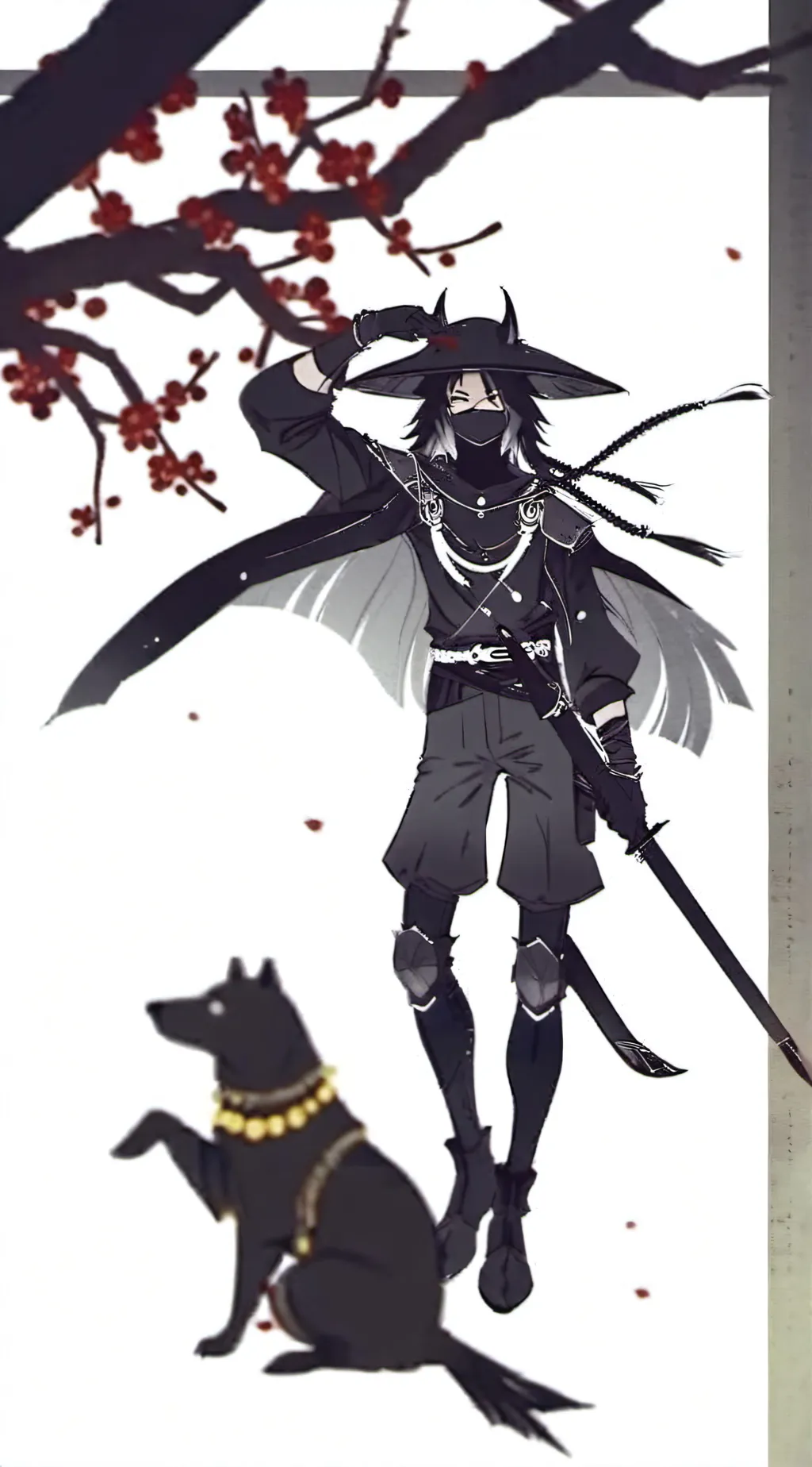 ai character: Miss circle background