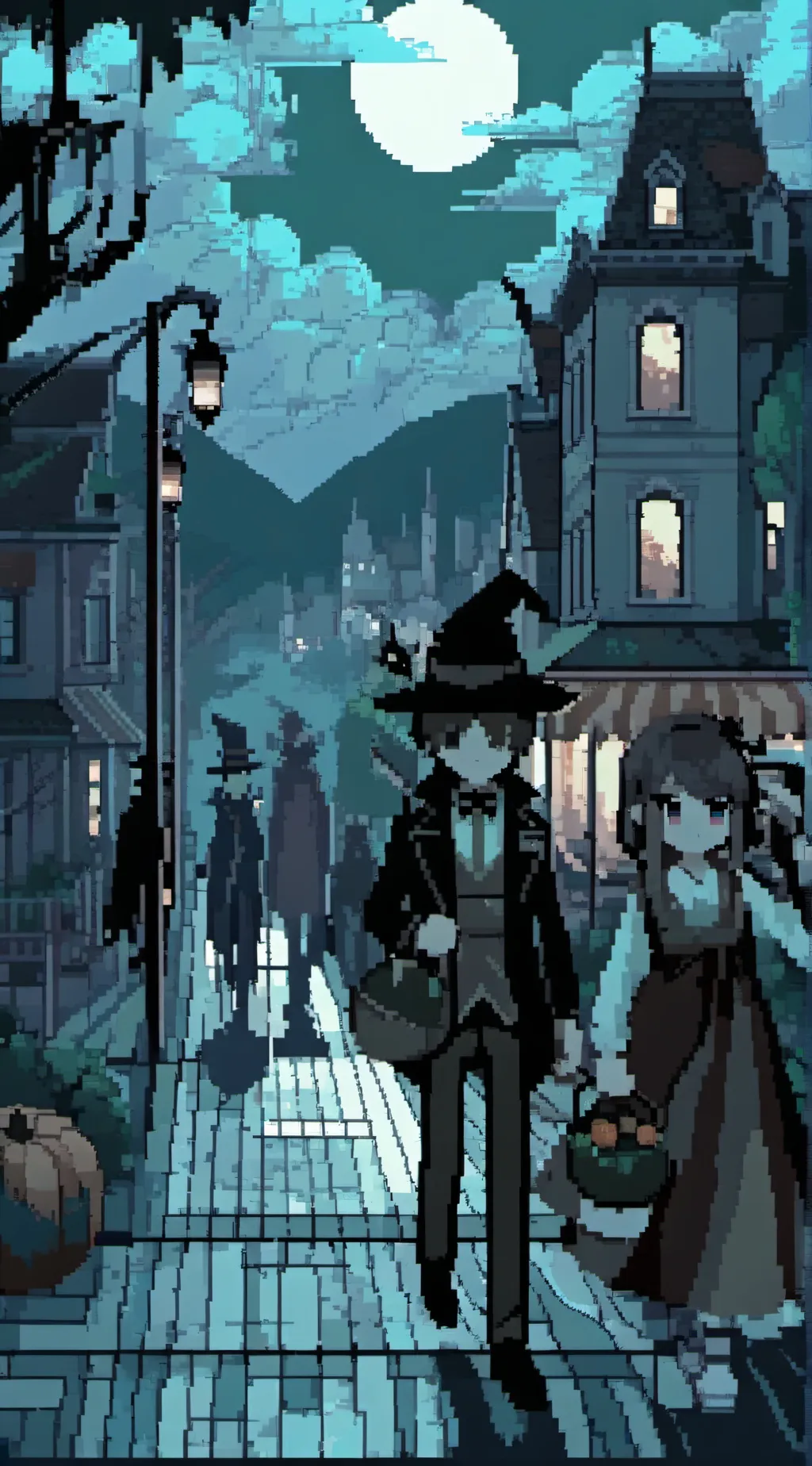 ai character: halloween sim background