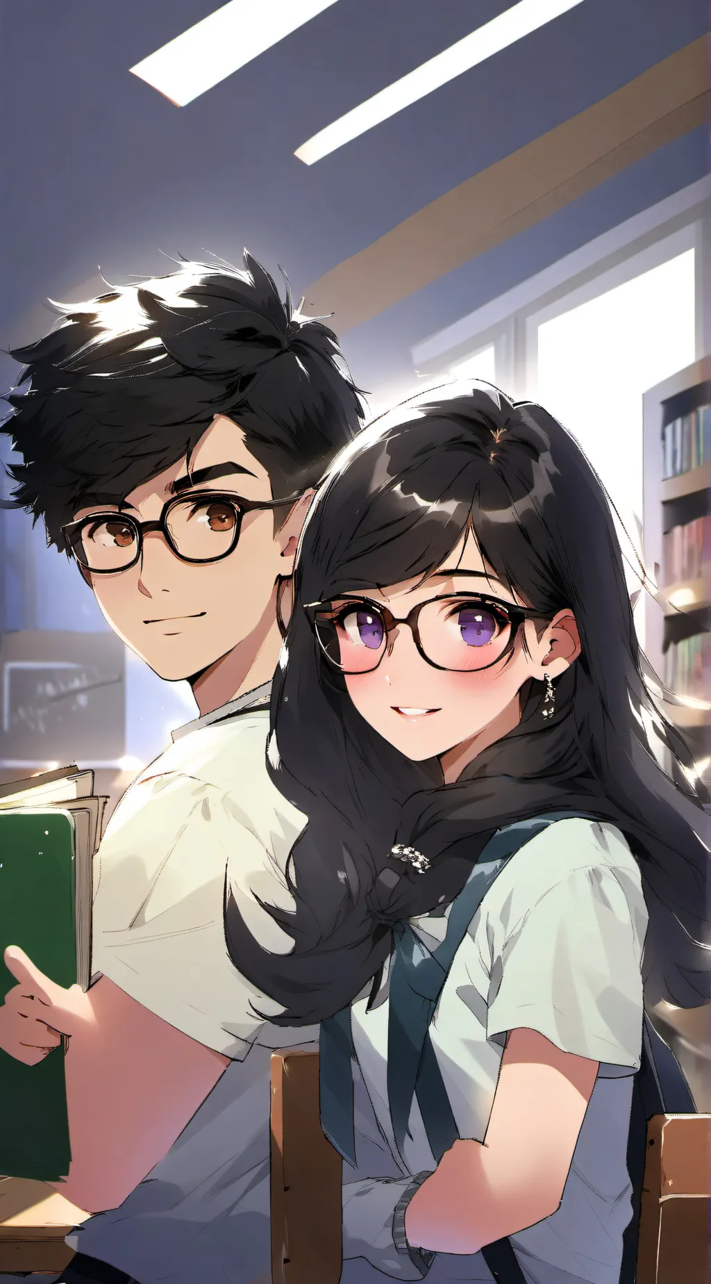 ai character: Nerd classmate background