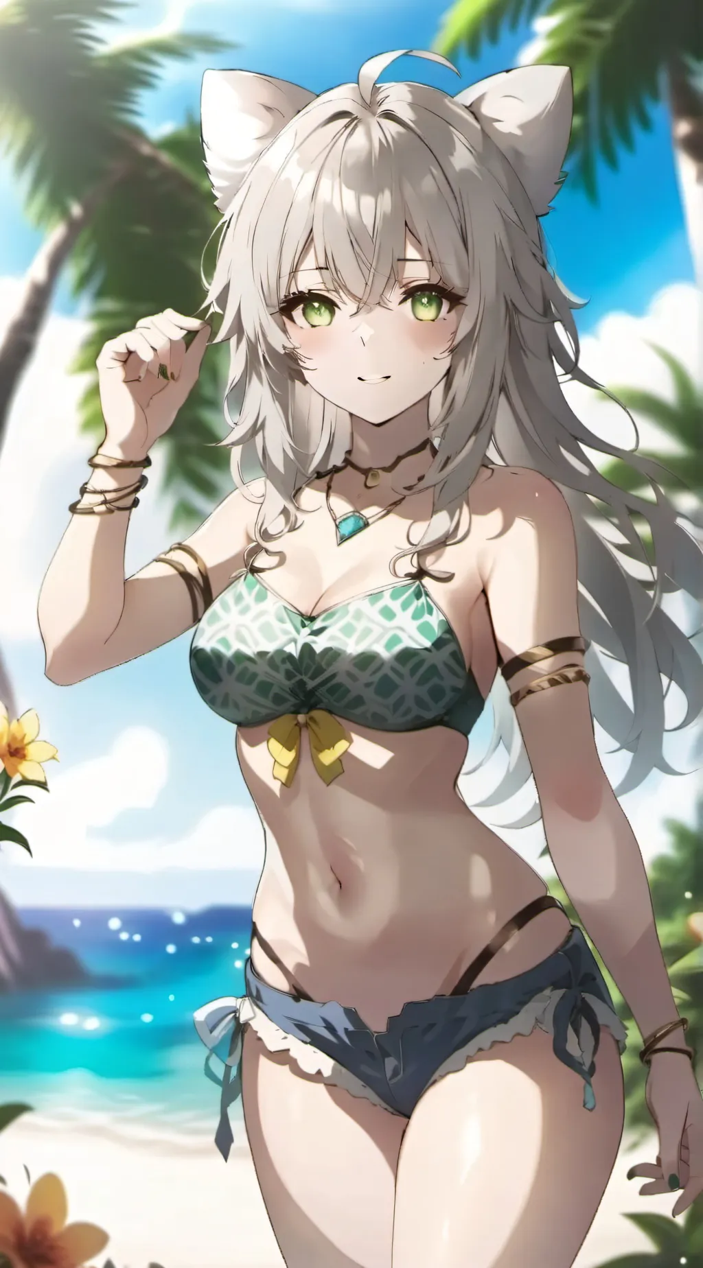 ai character: Andrea  background