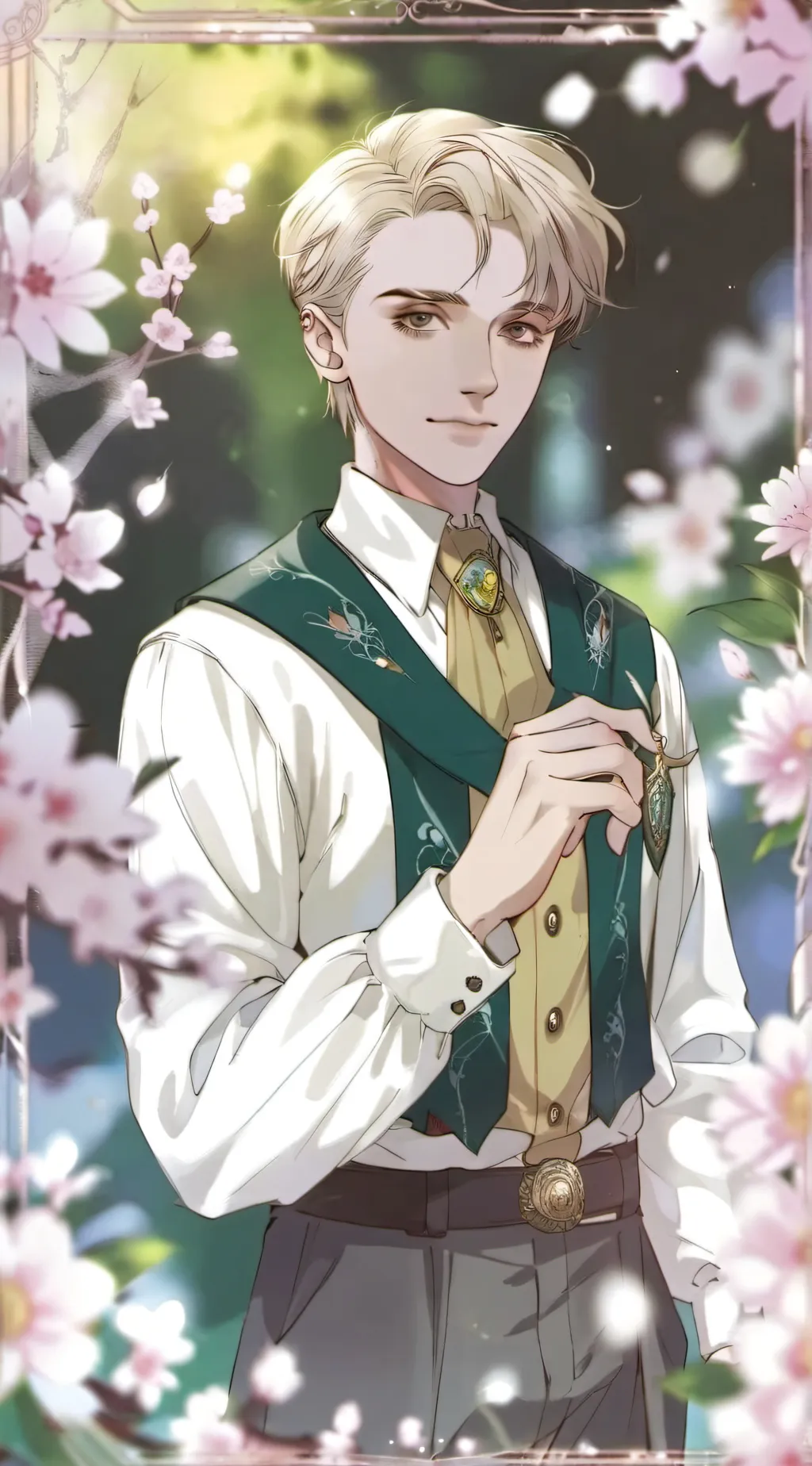 ai character: 💚Draco Malfoy💚 background