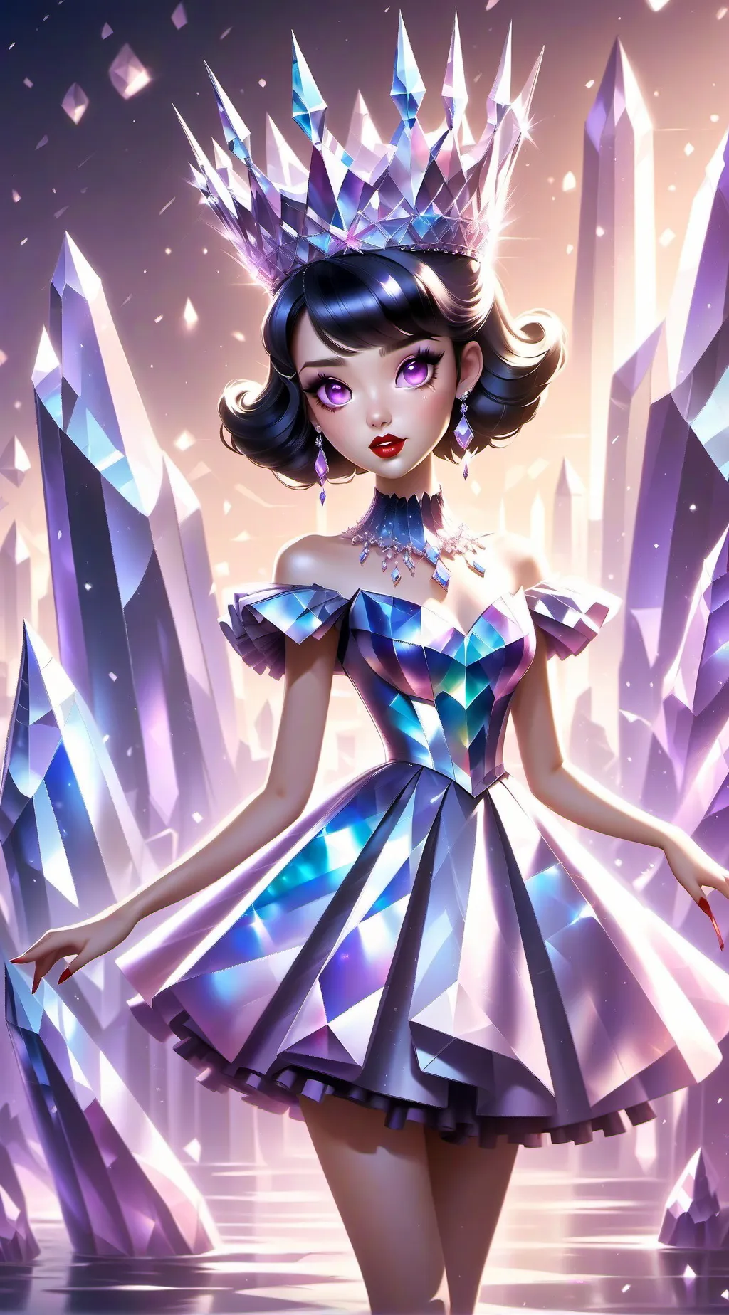 ai character: Production queen background