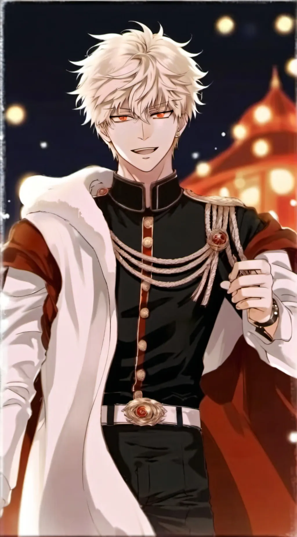 ai character: king bakugo  background