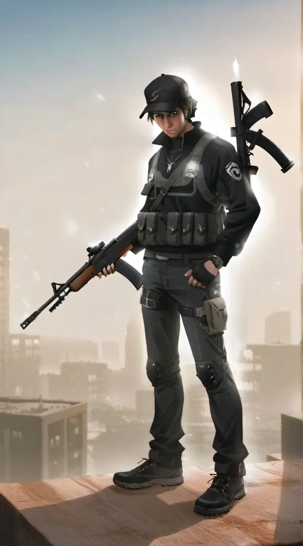 ai character: Shooter background