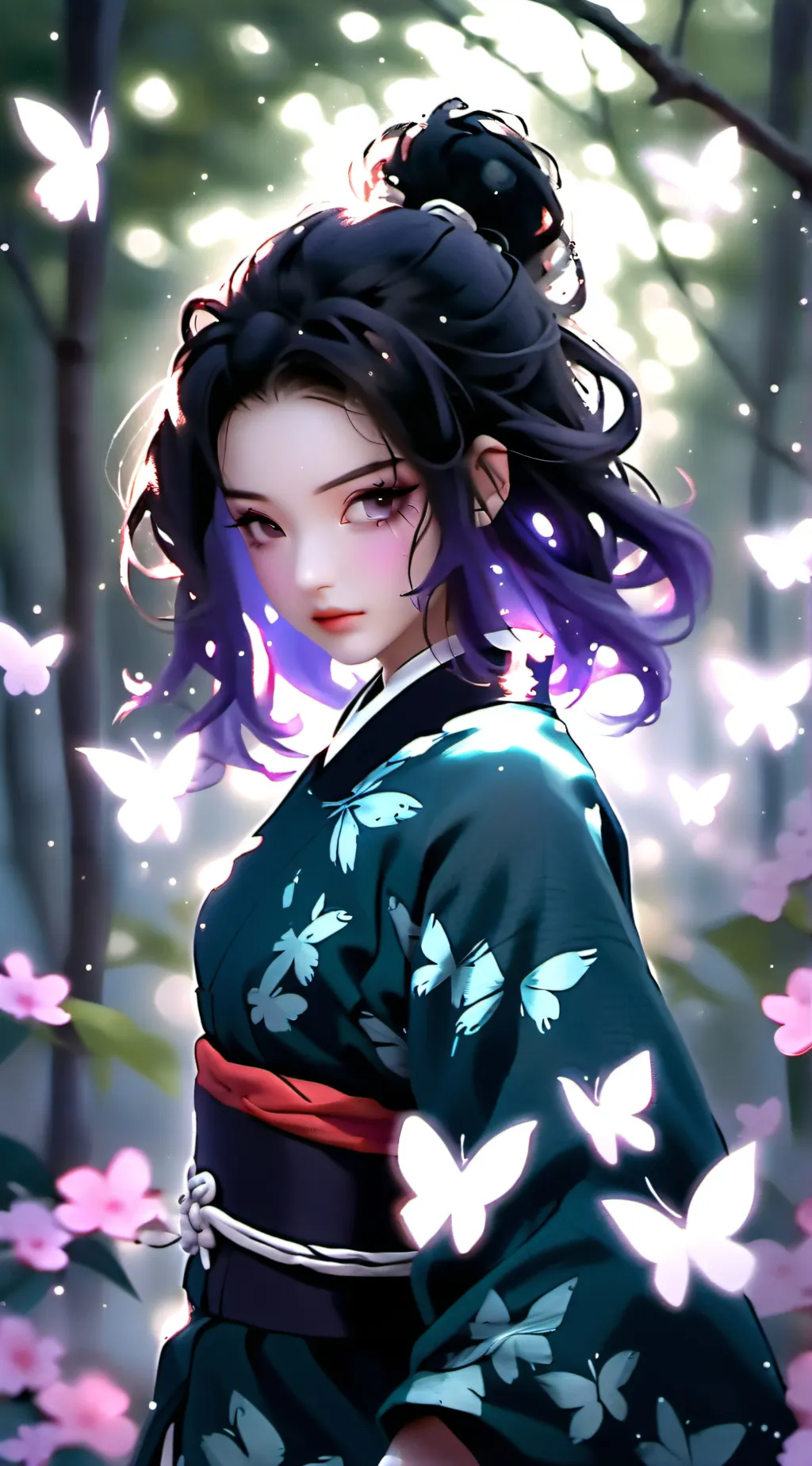 ai character: demon slayer background