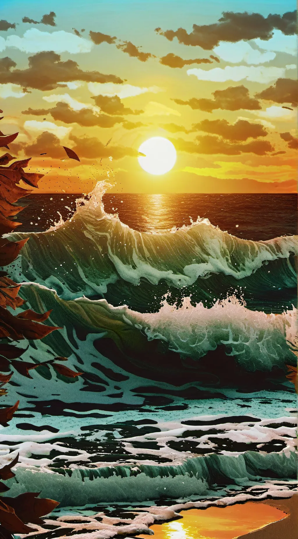 ai character: Mha Beach background
