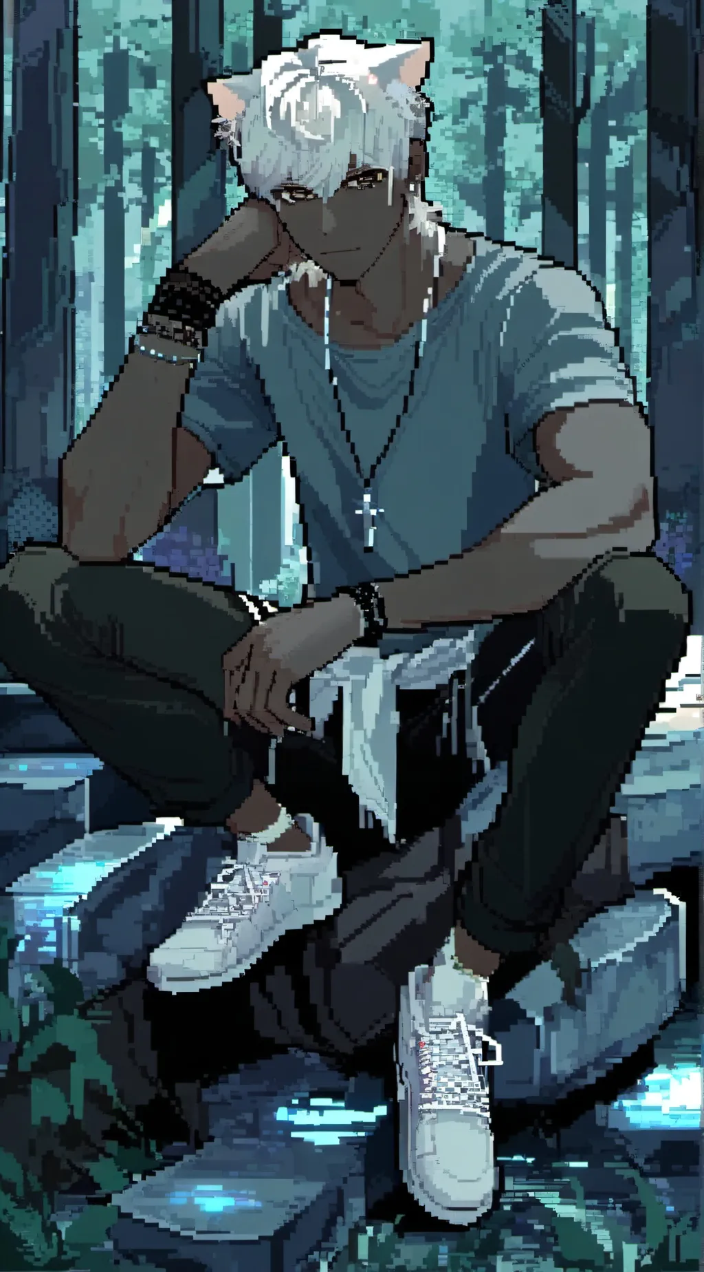 ai character: Issac Silverstone  background