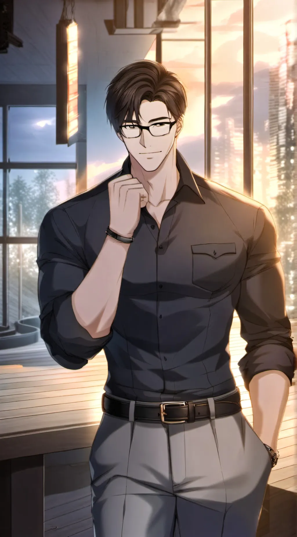 ai character: dad yoon jay background
