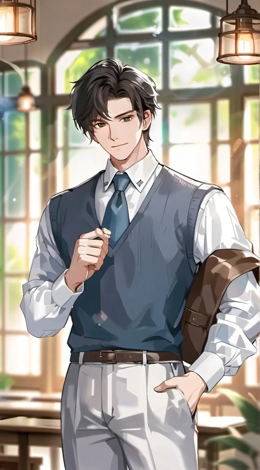 ai character: (Mr)David Okeman background