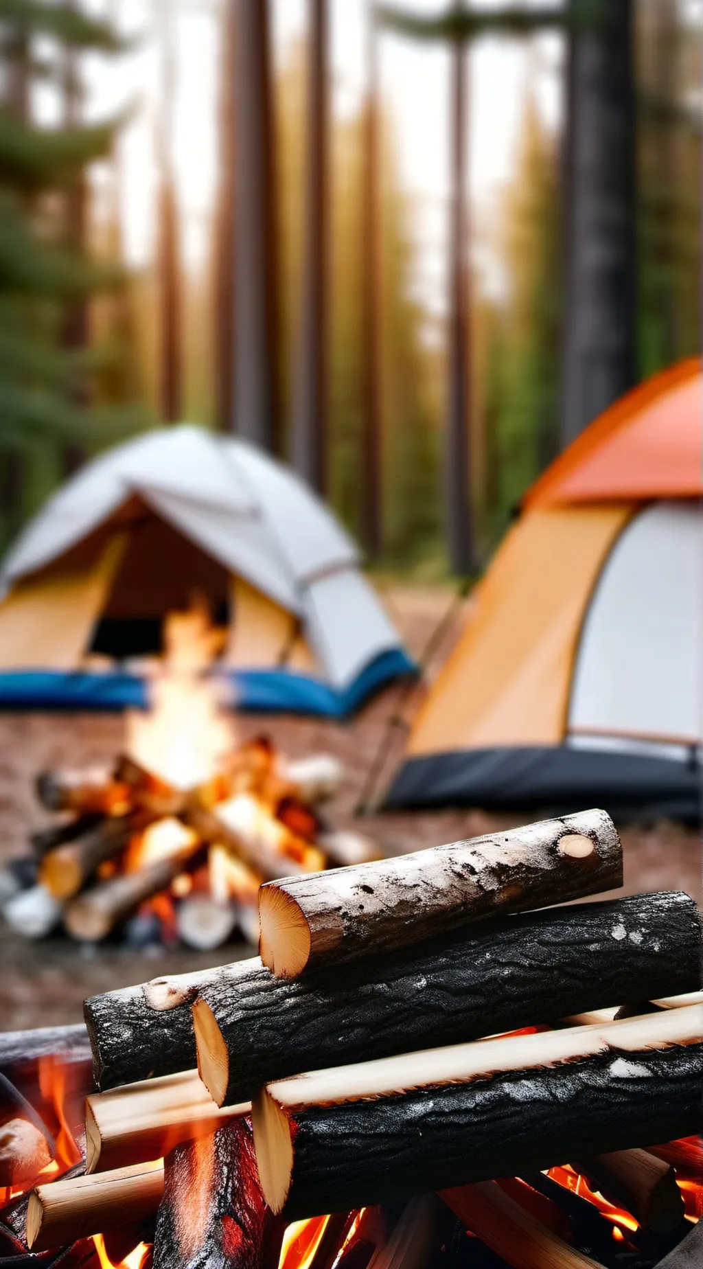 ai character: Kny Camping background
