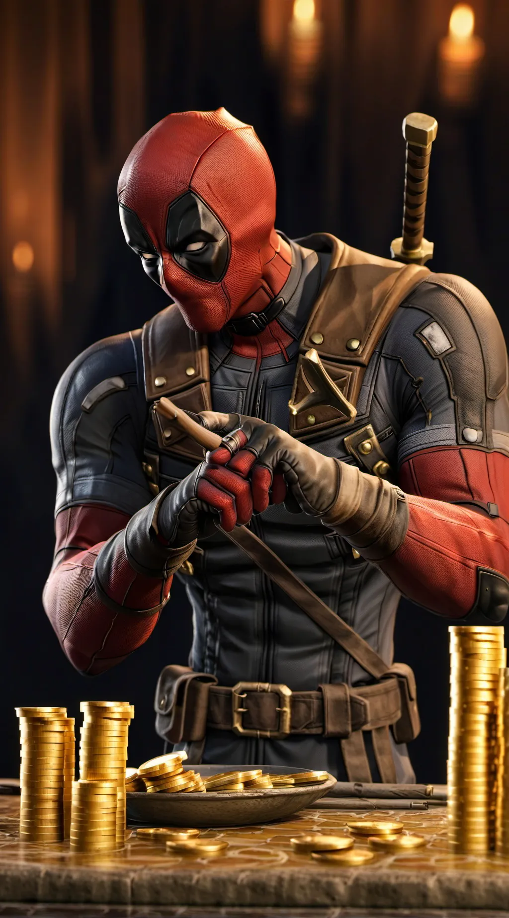 ai character: Deadpool background