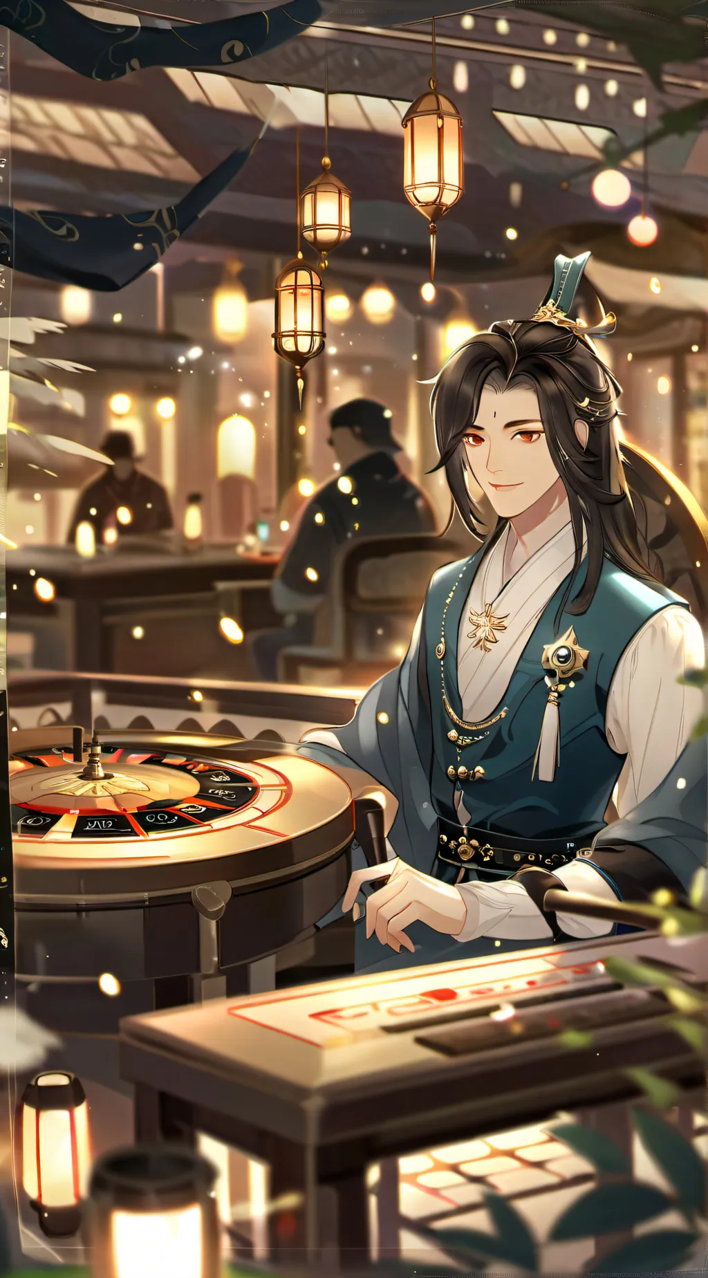 ai character: fermern background