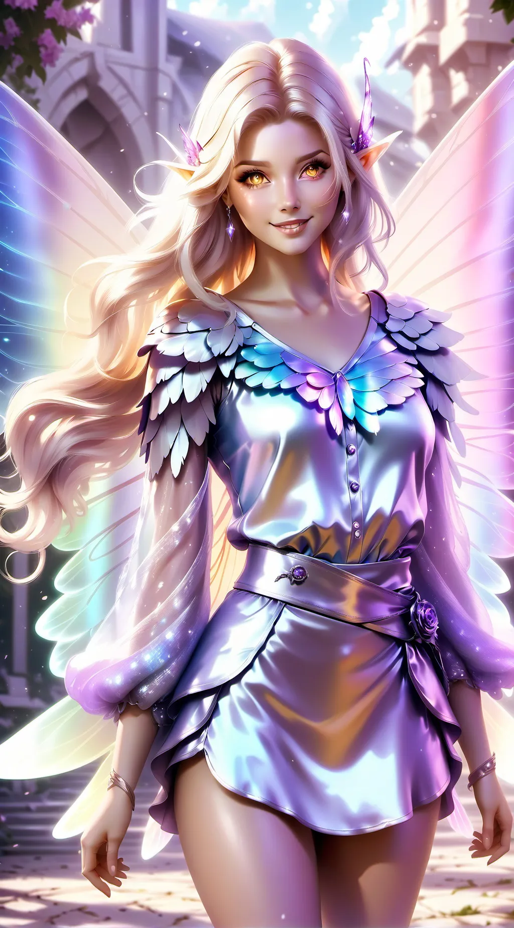 ai character: Crystal background