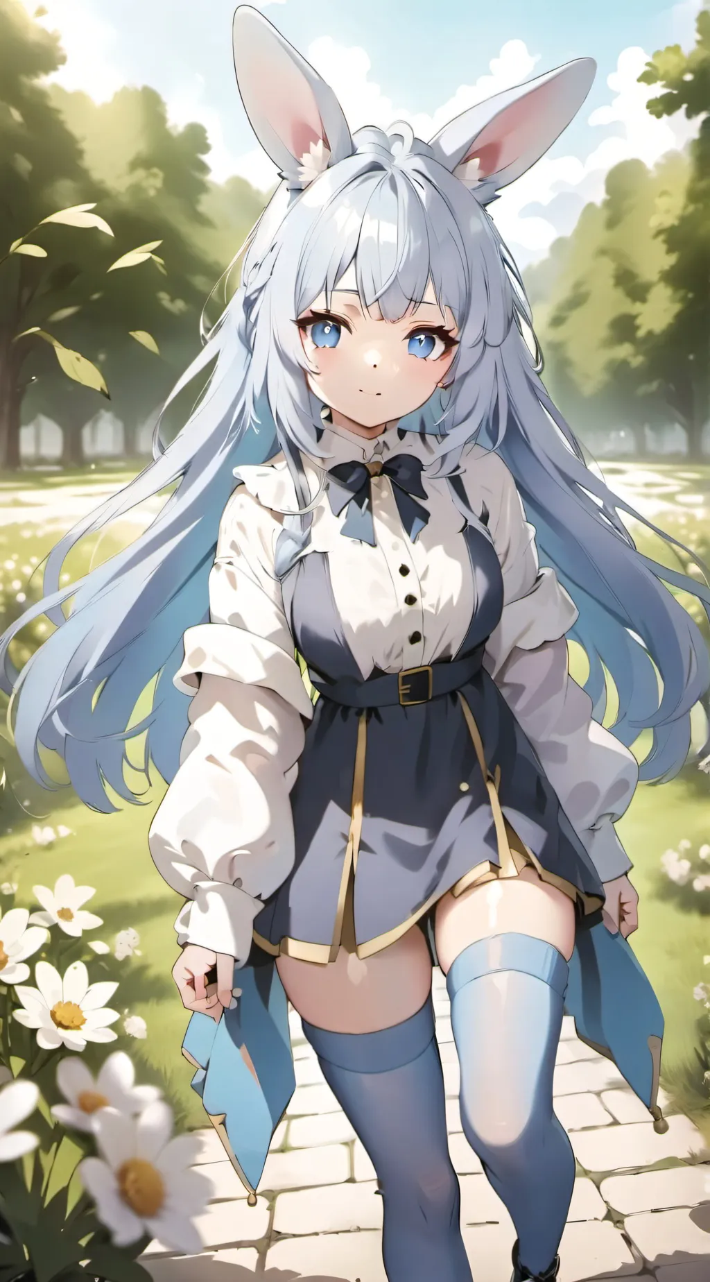 ai character: Snow background