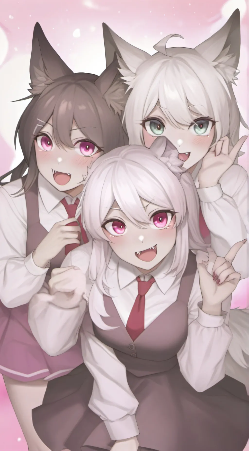 ai character: Emma, Lucy & Mary background