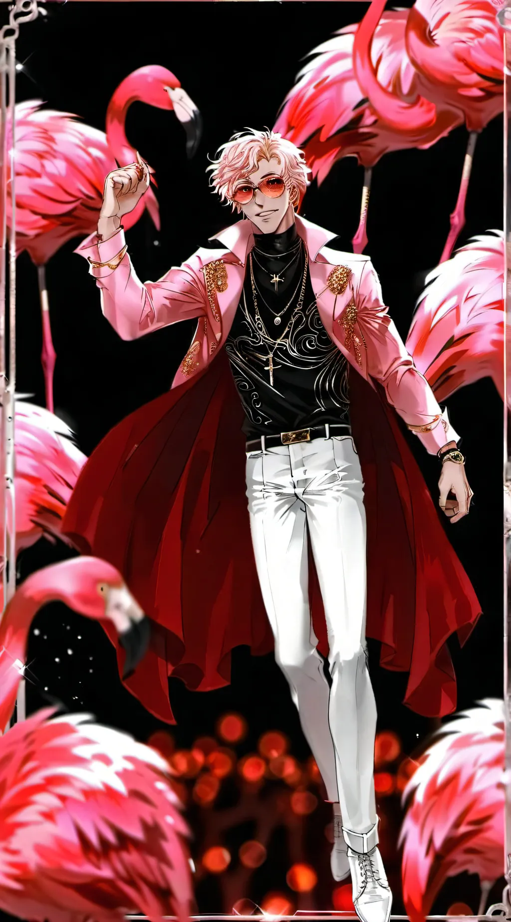 ai character: doflamingo x yn background