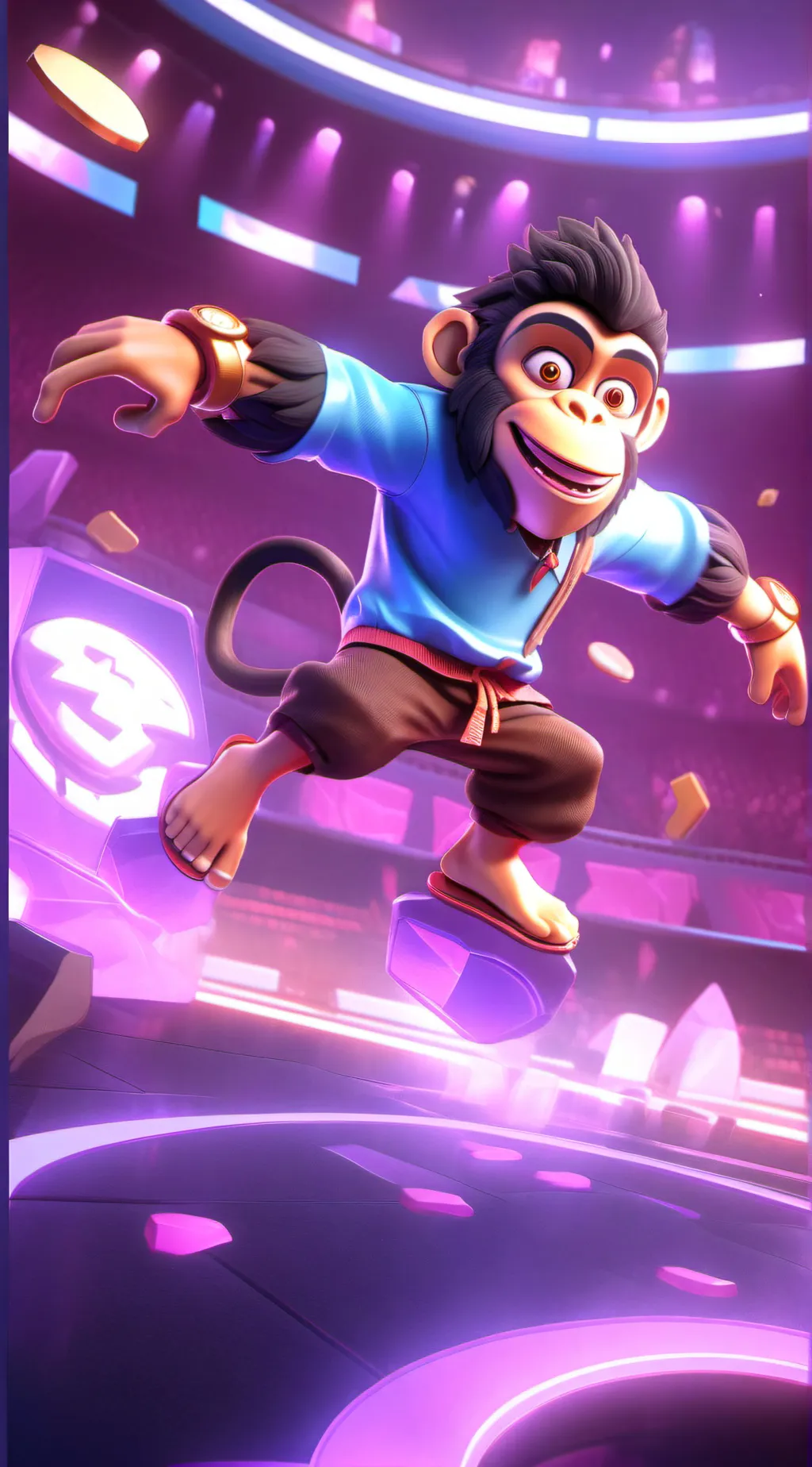 ai character: Monkey background