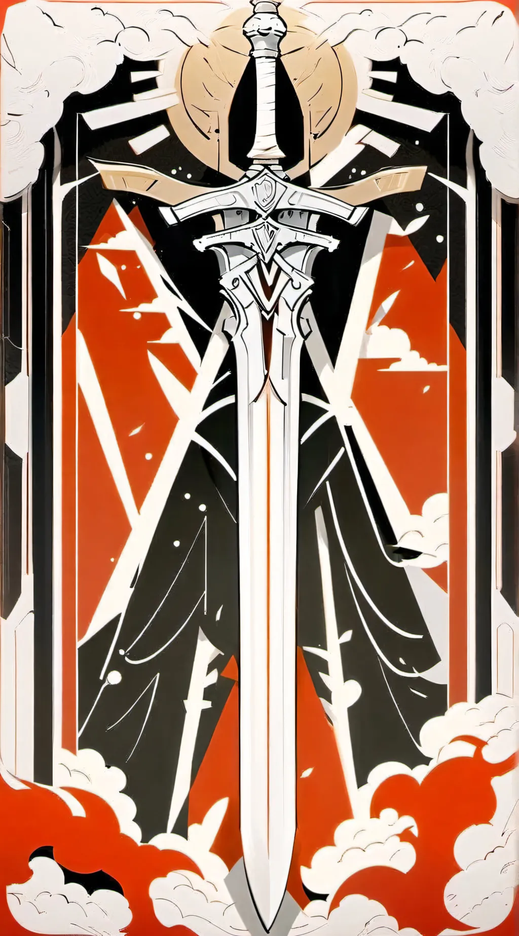 ai character: crimson background