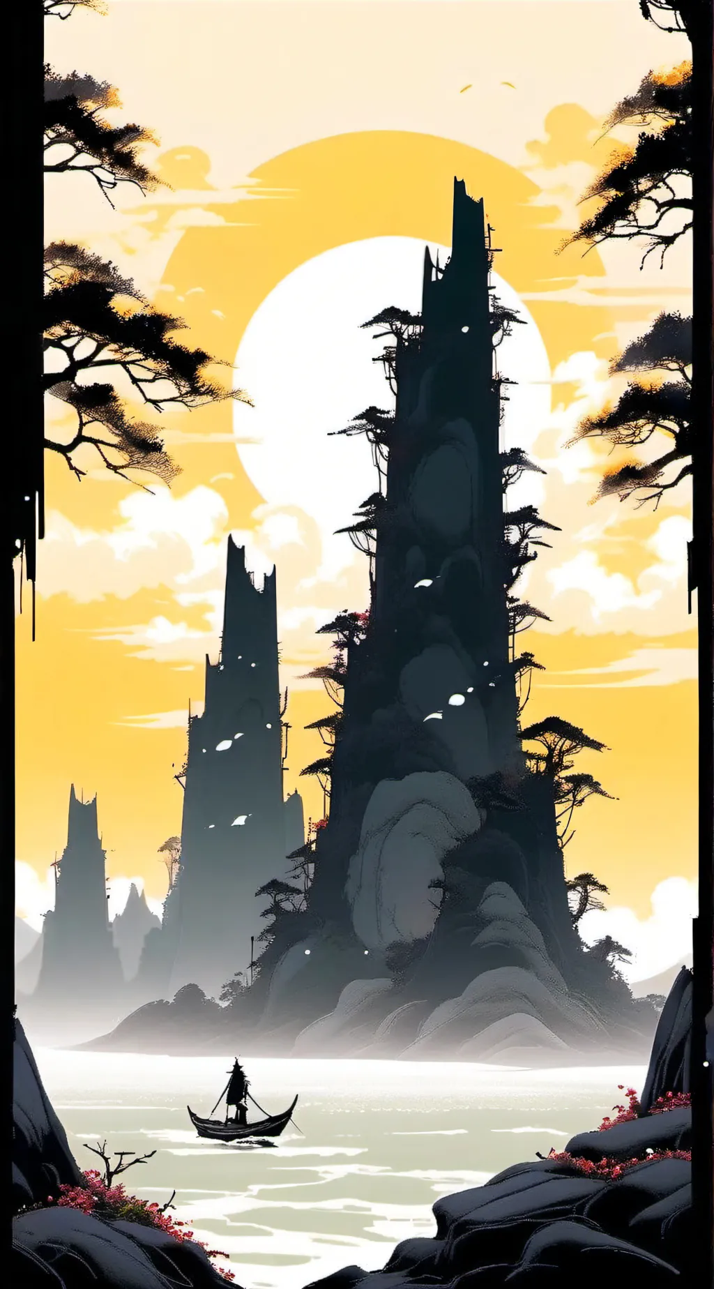 ai character: The islands...  background