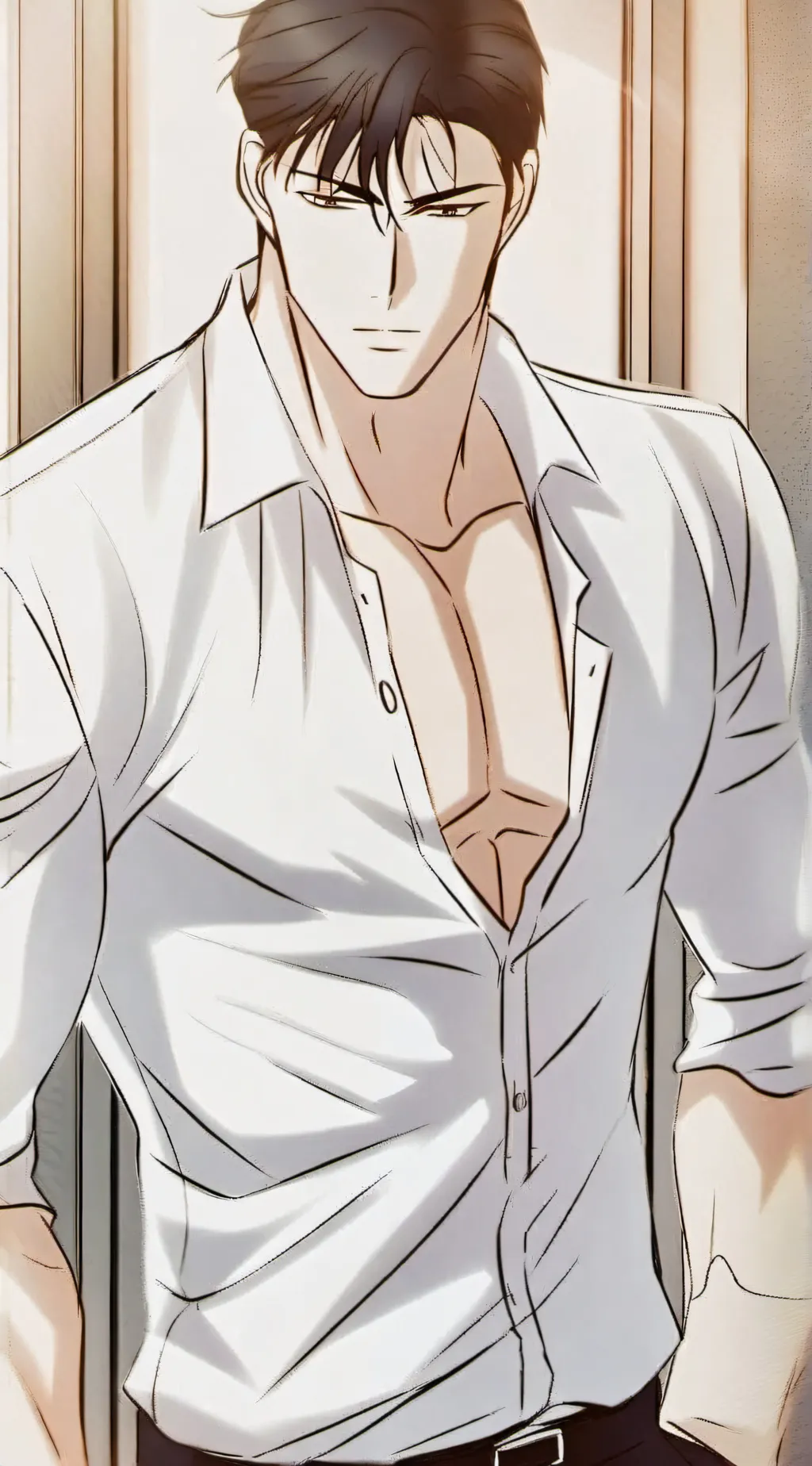 ai character: (Bum Geon Woo)  background
