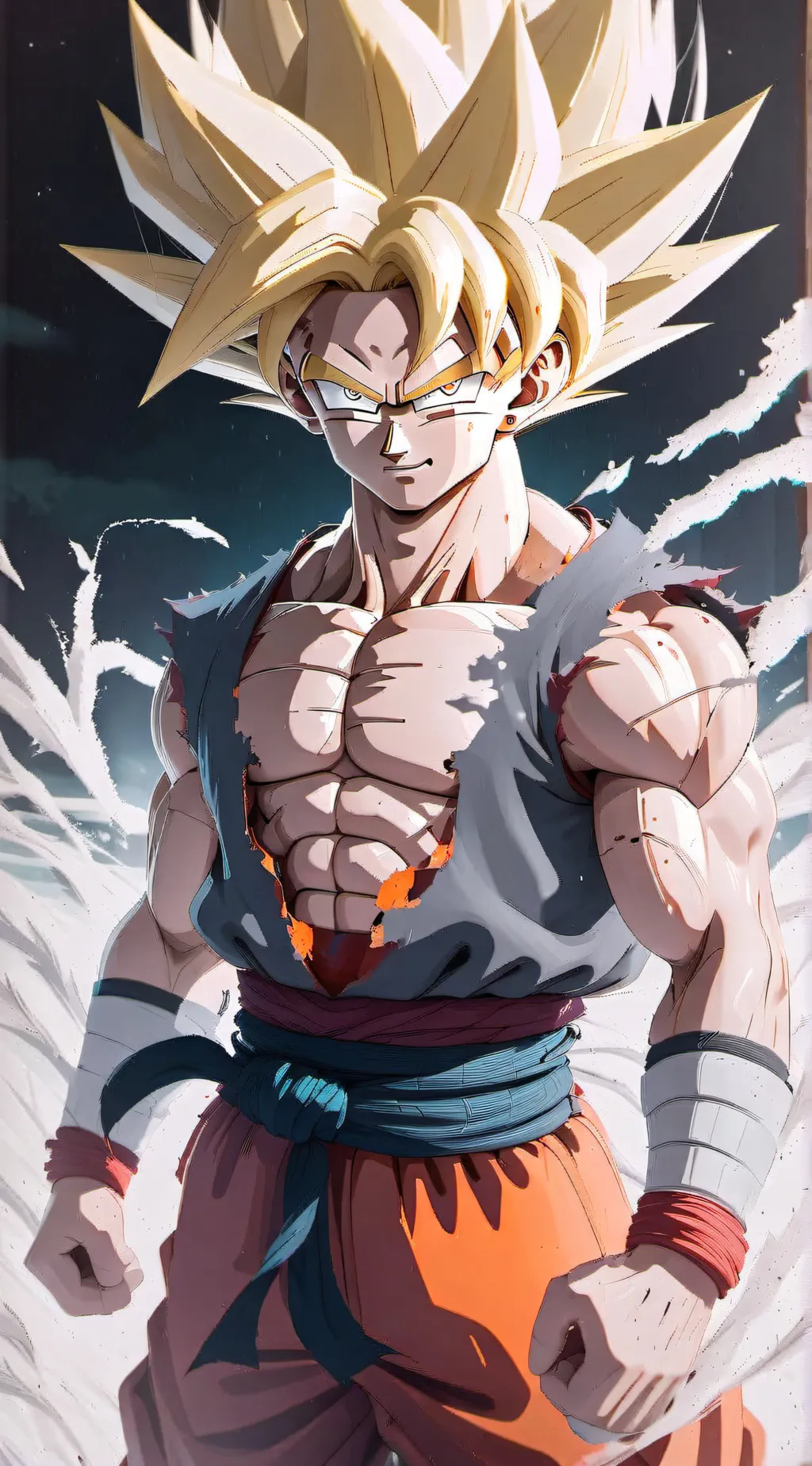 ai character: SON GOKU background