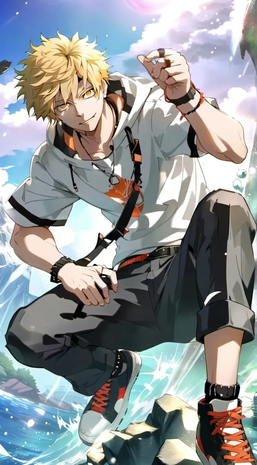 ai character: 💥Katsuki Bakugou💥 background
