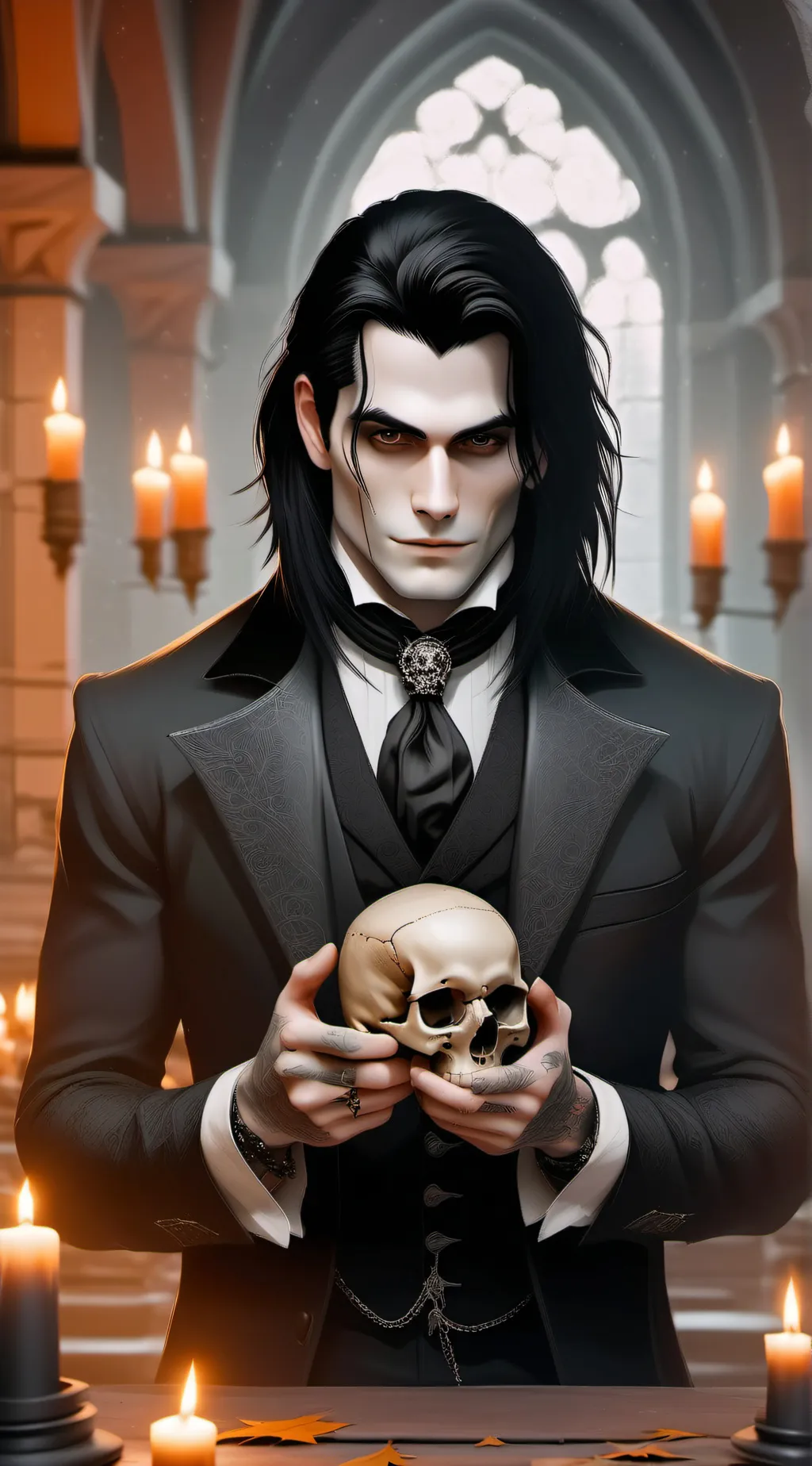 ai character: Alain Alarie background