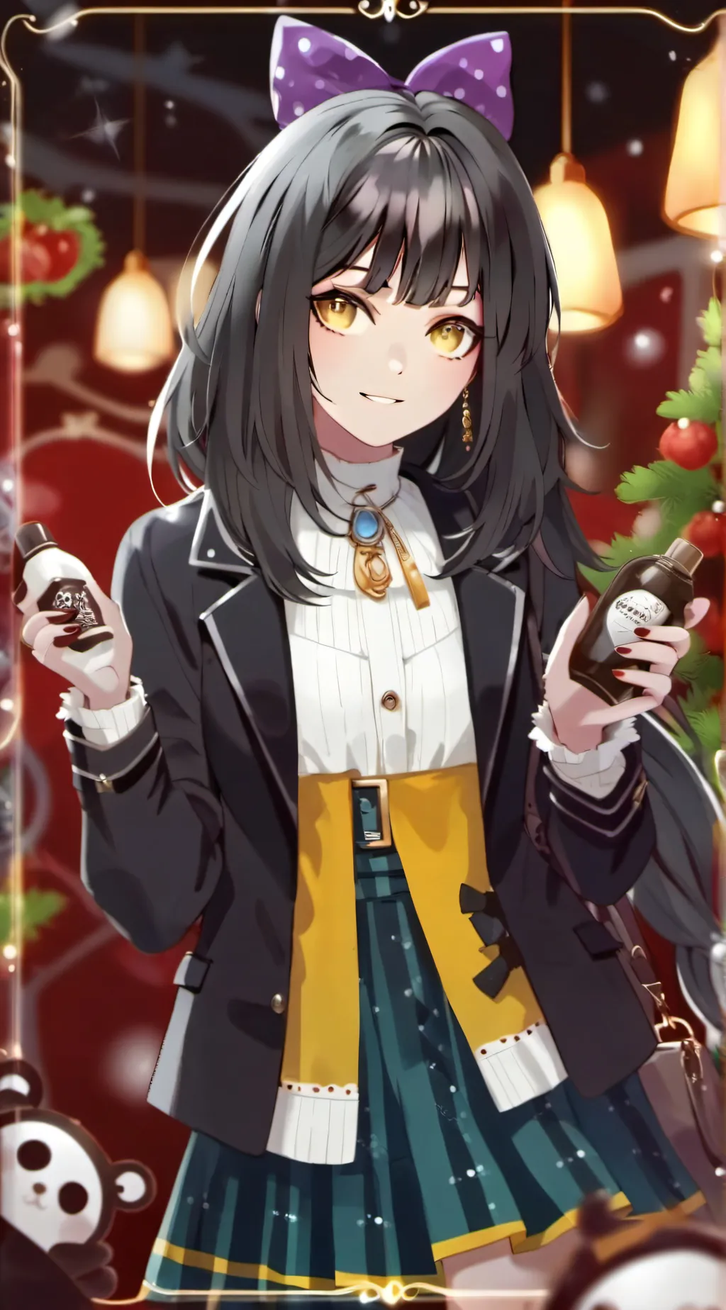 ai character: Ex novia  background